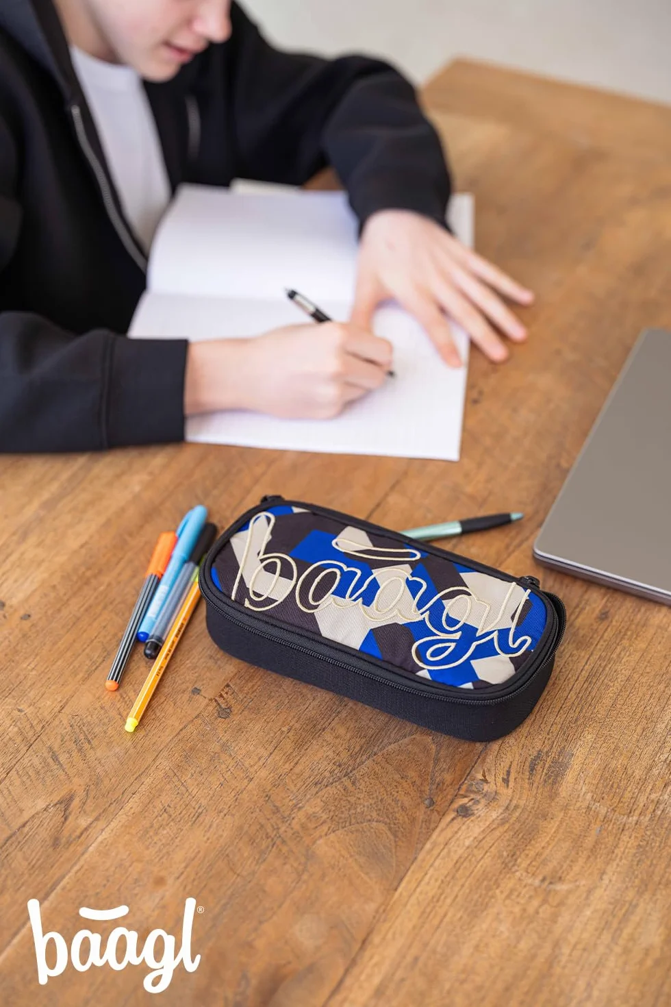 Baagl Federmäppchen für Mädchen - Schulmäppchen für Schreibwaren - Schulsachen Federtasche, Jungen Federmappe, Mäppchen für Schule