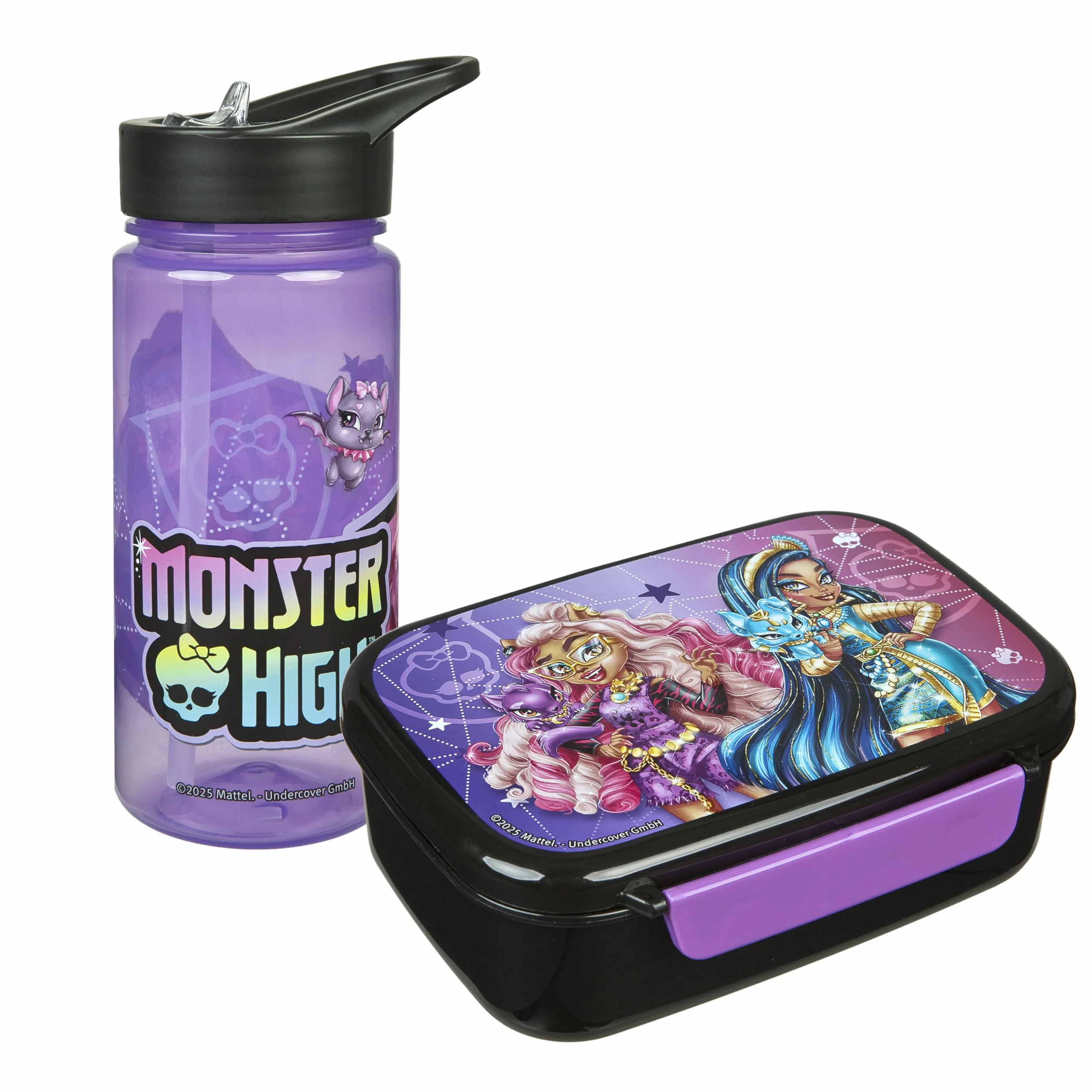 Scooli Monster High zestaw naczyń dla dzieci pudełko śniadaniowe butelka na napoje 4 lata tworzywo sztuczne bez BPA