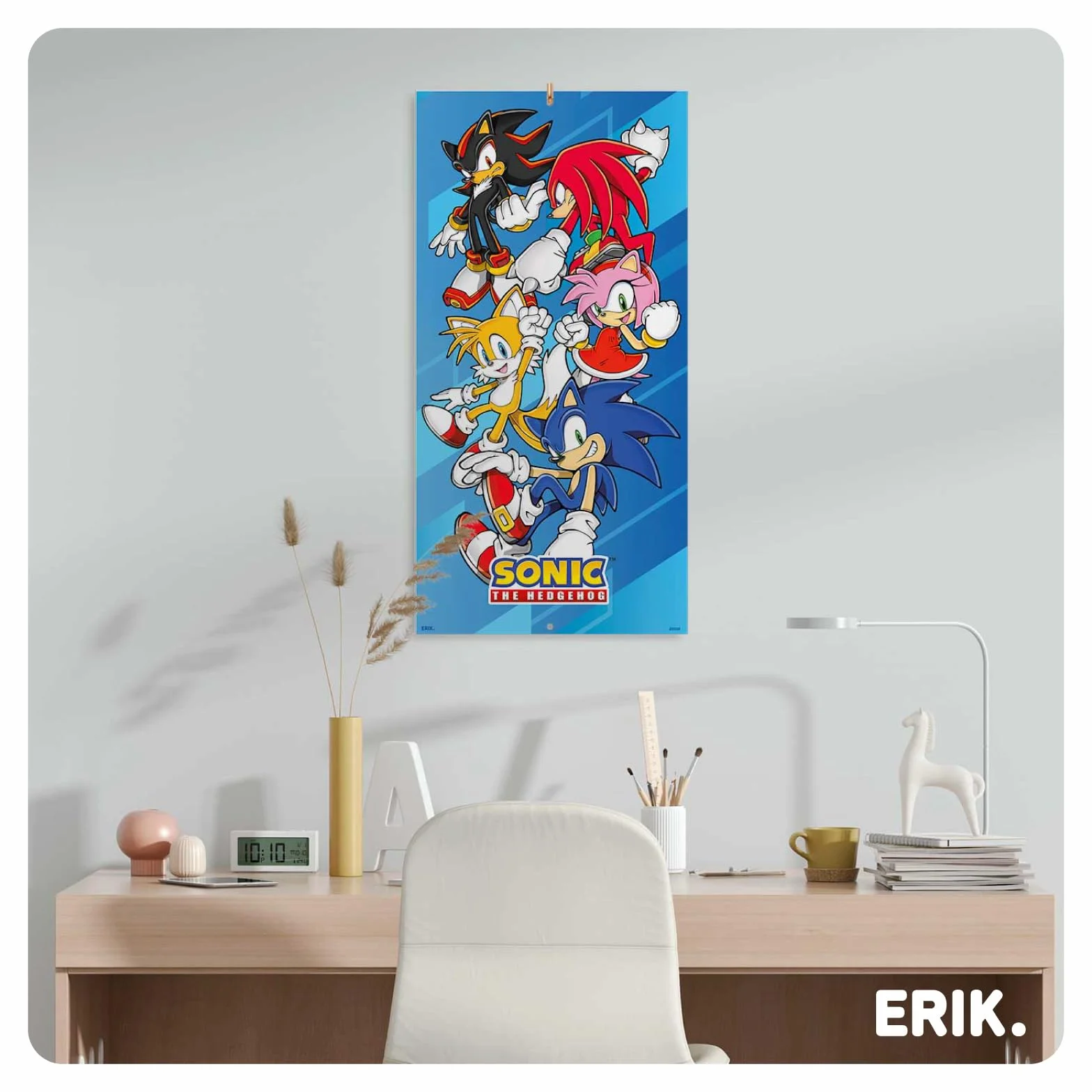 Grupo Erik Wall Calendar 2026 - Sonic Calendar 2026 | Square 30 x 30 cm - 12 x 12 inches Wall Planner, Family Planner Month To View | Sonic The Hedgehog Gifts For Friends