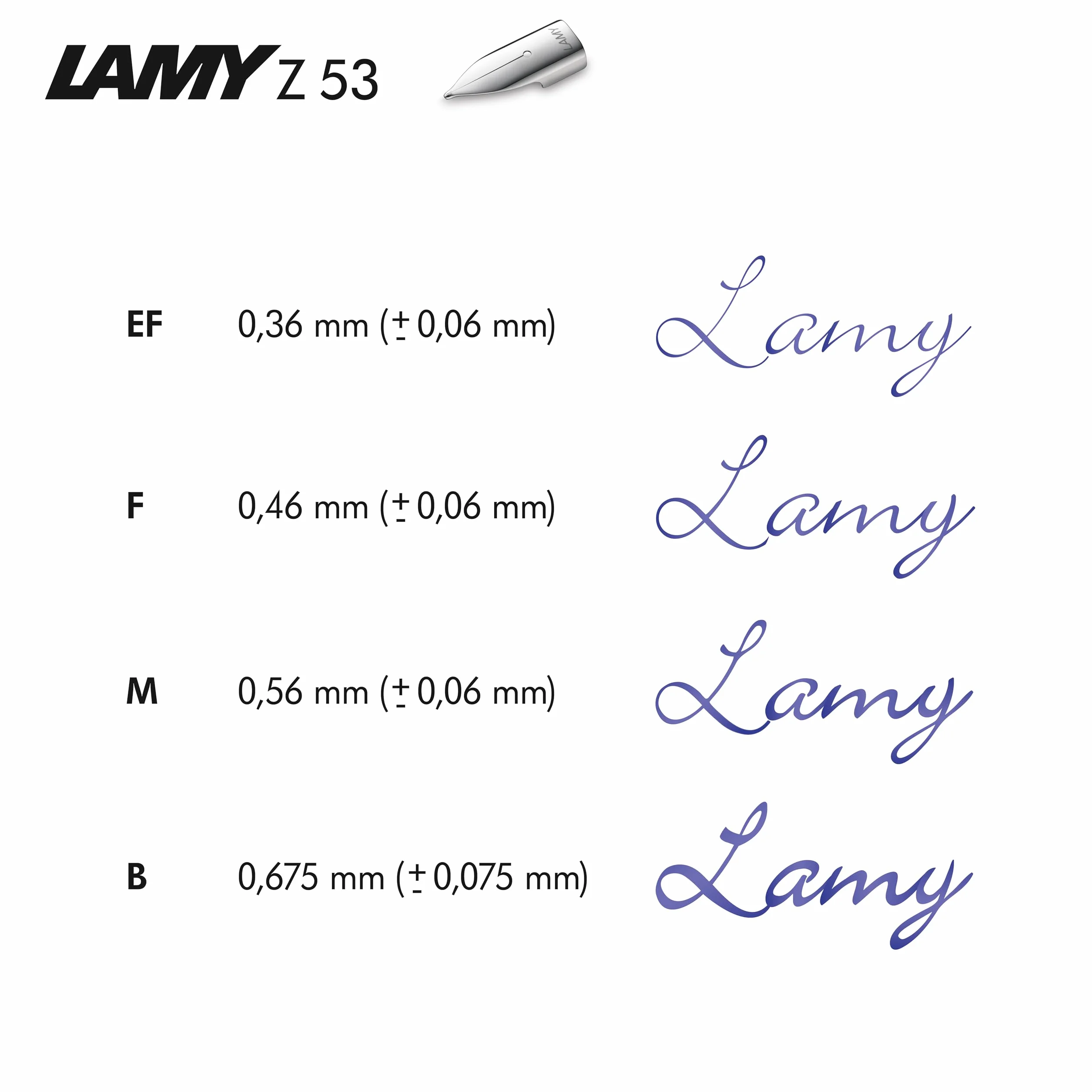 LAMY Z 53 888 sprężyna zapasowa z polerowanej stali nierdzewnej w kolorze srebrnym – grubość stalówki M, 1 sztuka (1 opakowanie)