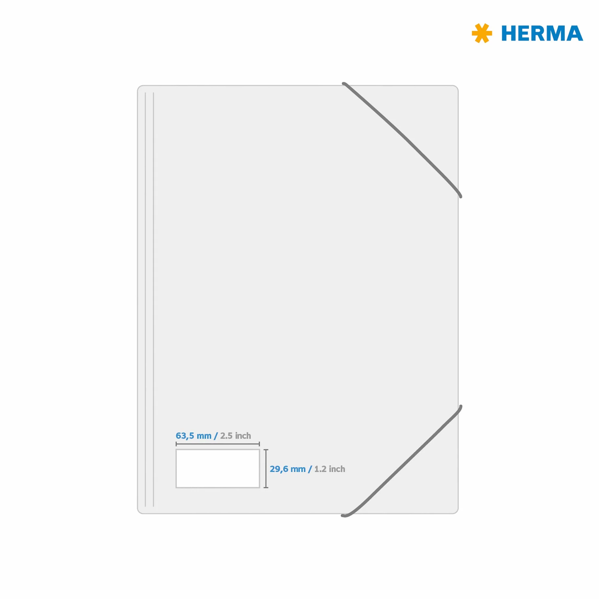 HERMA Samoprzylepne kolorowe etykiety A4 63,5 x 29,6 mm 540 sztuk neonowa do drukarek laserowych i atramentowych