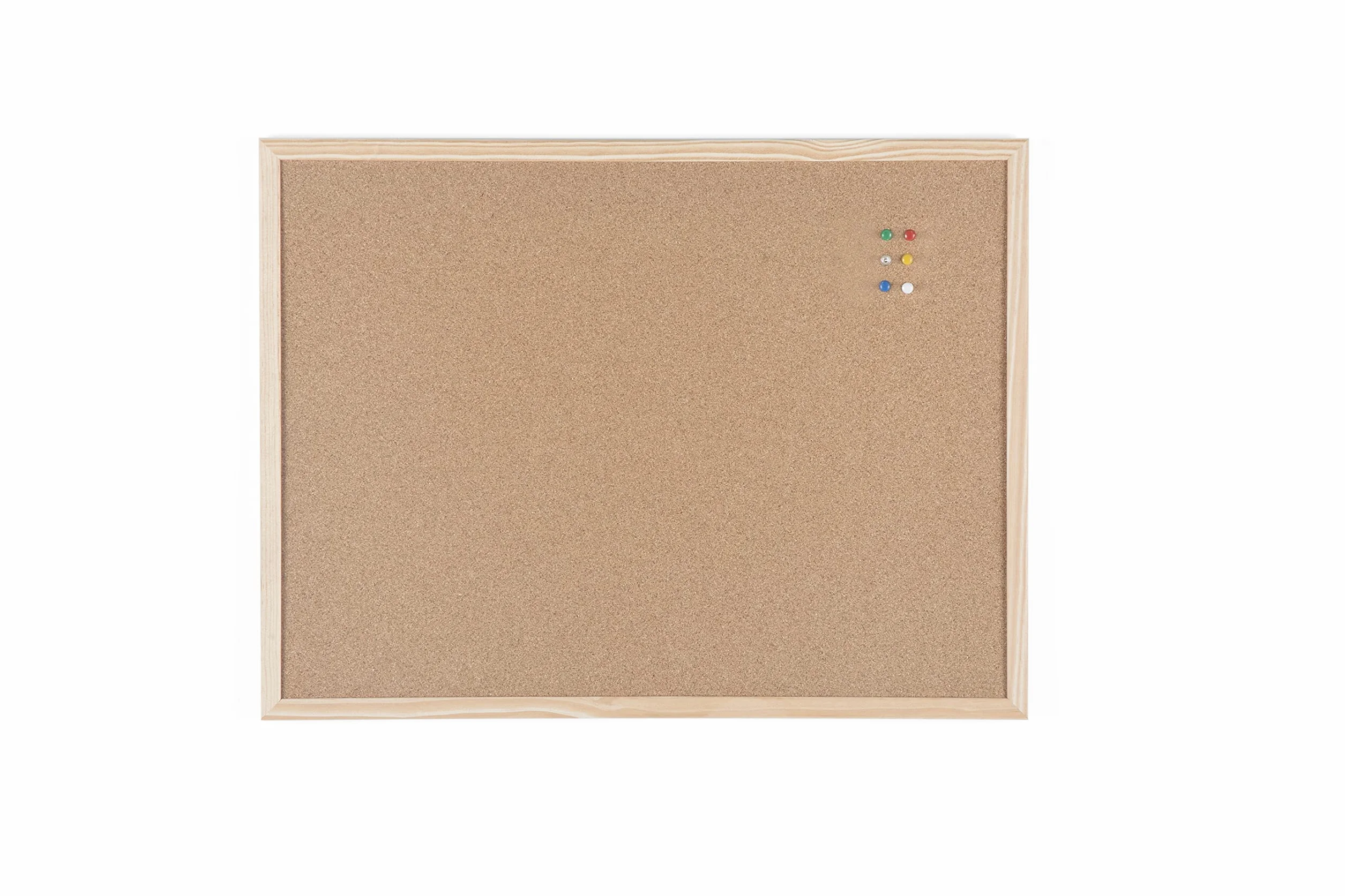 Bi-Office Tablica korkowa/tablica do przypinania z drewnianą ramą, 5 rozmiarów do wyboru – 60 x 45 cm