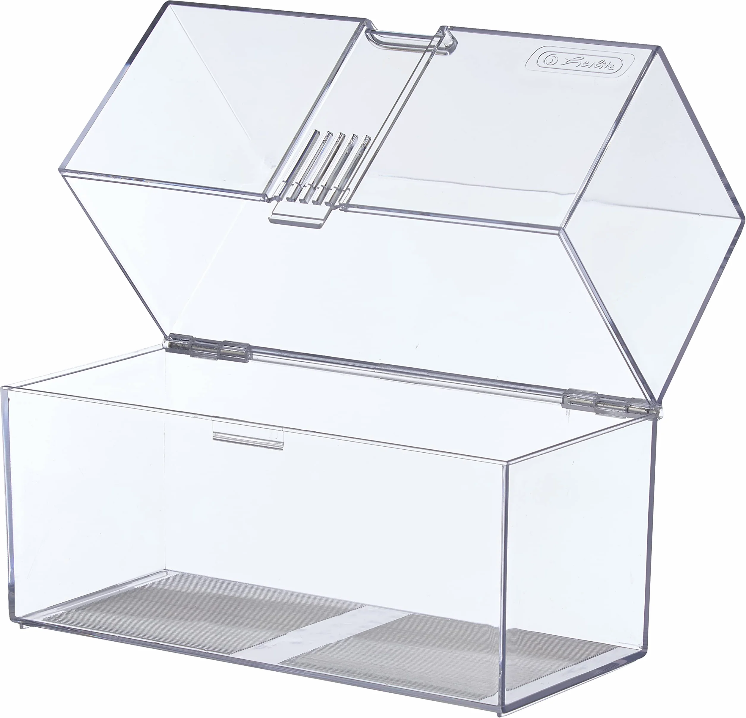Herlitz 1906023 Pudełko na Karty Indeksowe, Przezroczysty, A6