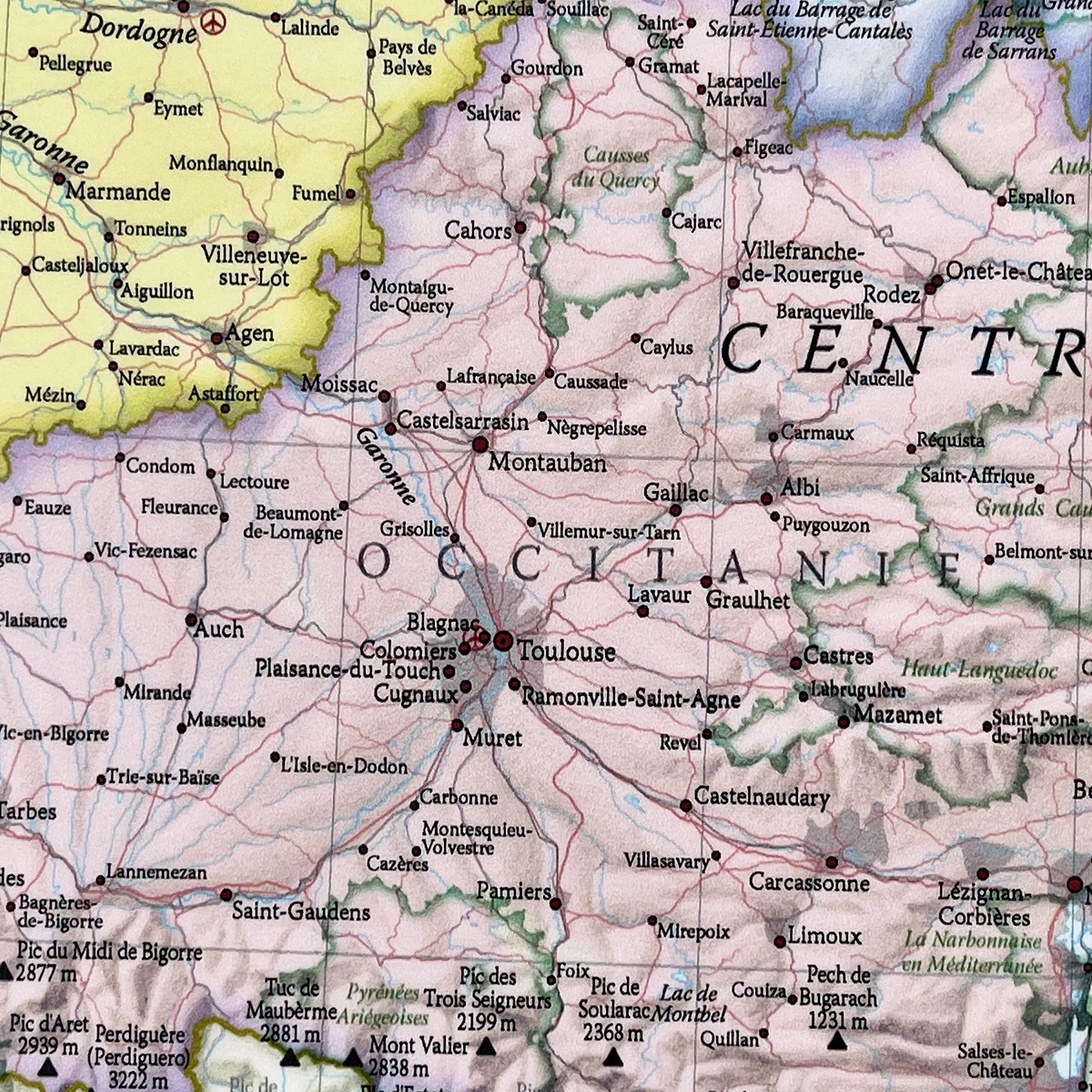 Mapa ścienna Francji klasyczny plakat 59 x 42 cm Maps International