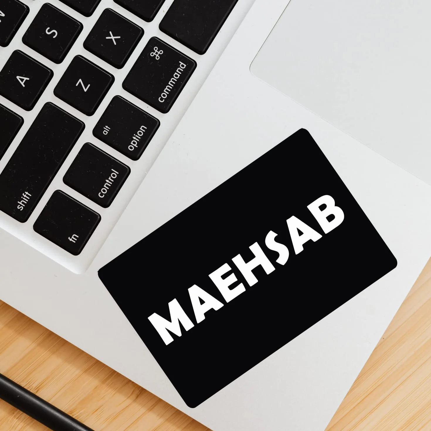 MaehSab 100 Szt Puste Metal Business Cards 0.2mm Aluminum Laser Engraved Czarna karta nazwa 86 x 54 mm