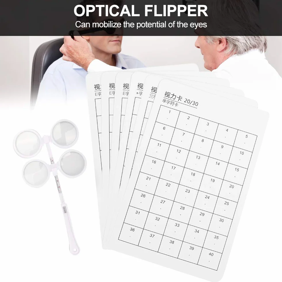 Flipper Optyczny Regulowana Soczewka Optometryczna Plastikowa Soczewka Próbna ±200 stopni