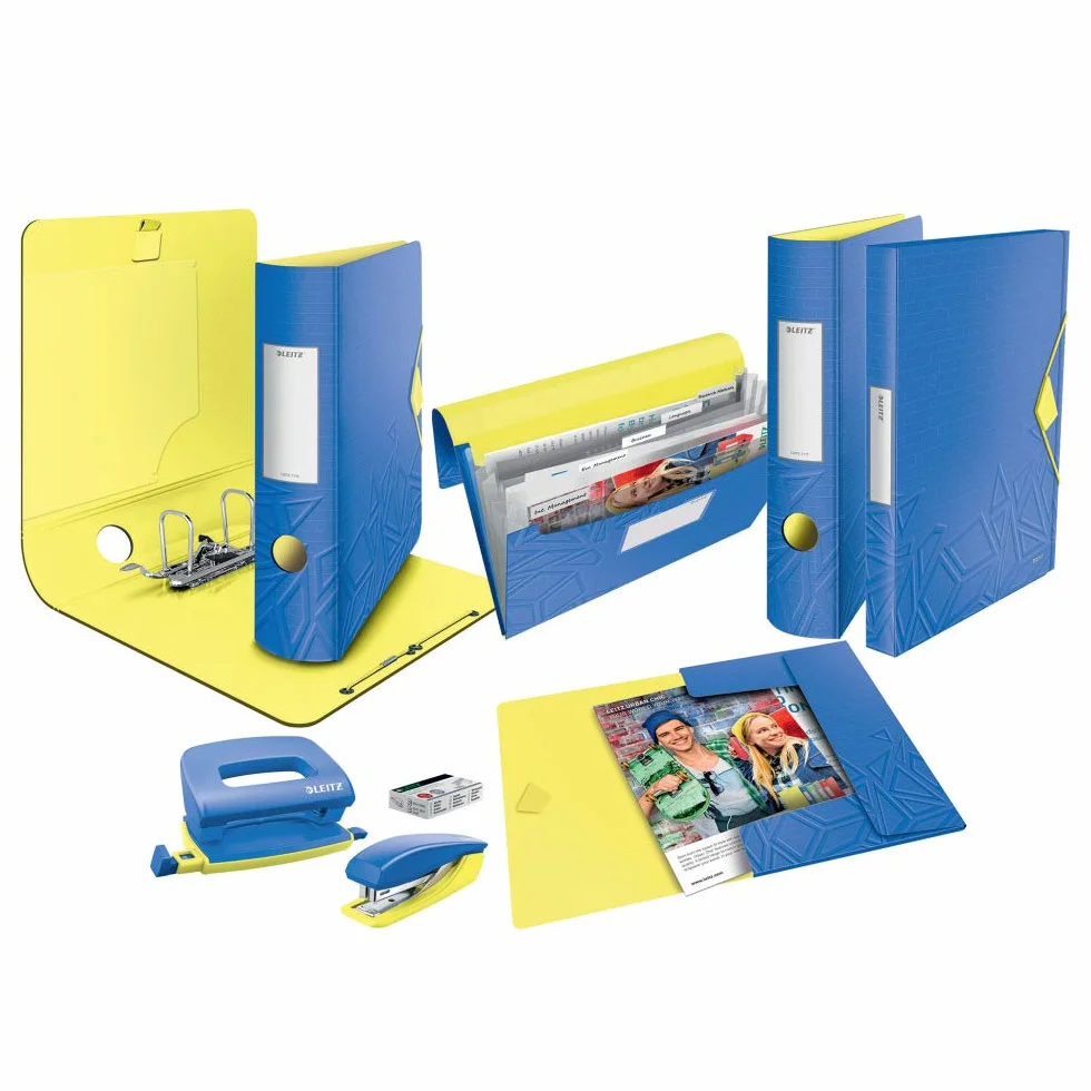 Leitz Urbanchic 46490032 Teczka Plastikowa, Niebieski, do 150 arkuszy A4