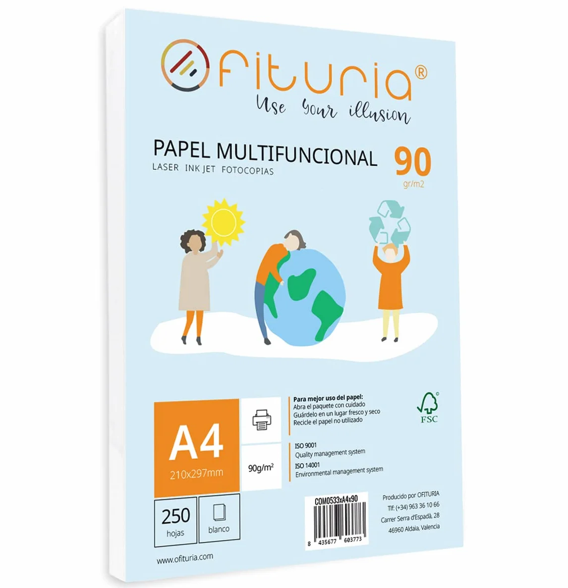 Papier multifunkcyjny A4 90g 250 arkuszy do drukarki laserowej atramentowej