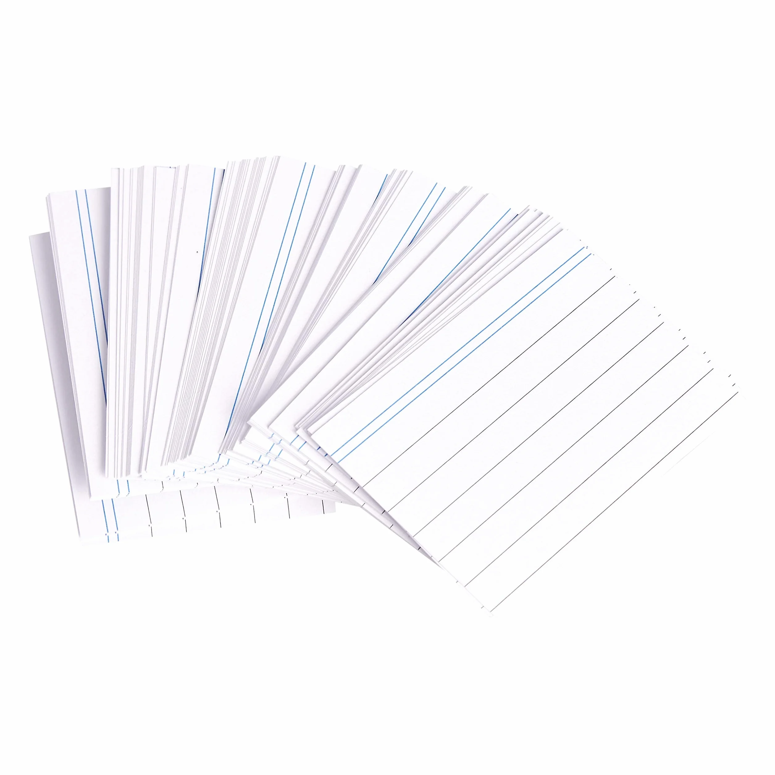 Amazon Basics Karteczki kartotekowe A8 (7,4 x 5,2 cm), w linie, białe, opakowanie 1000 sztuk