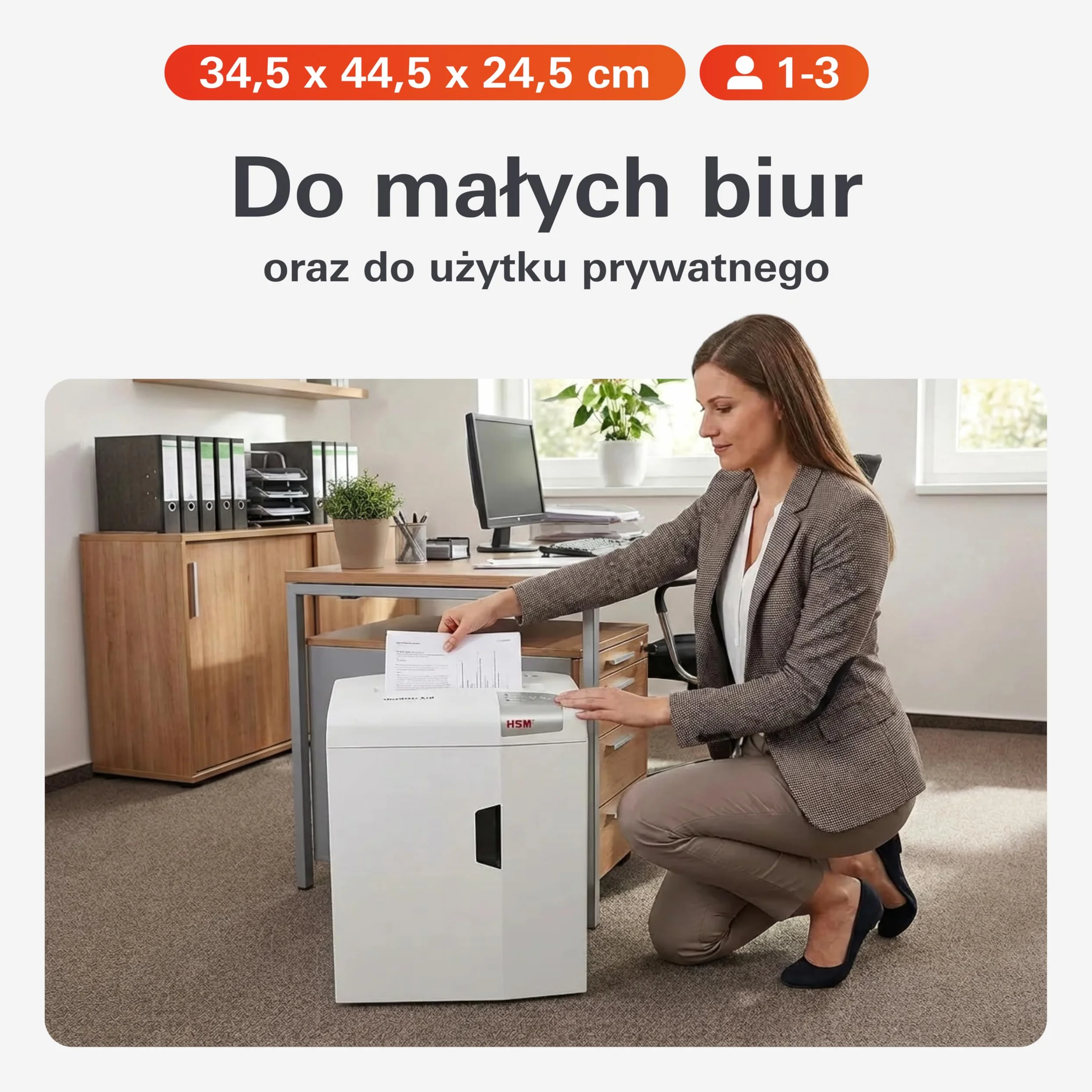 Hsm Shredstar X10 Niszczarka, Biały, do 10 arkuszy