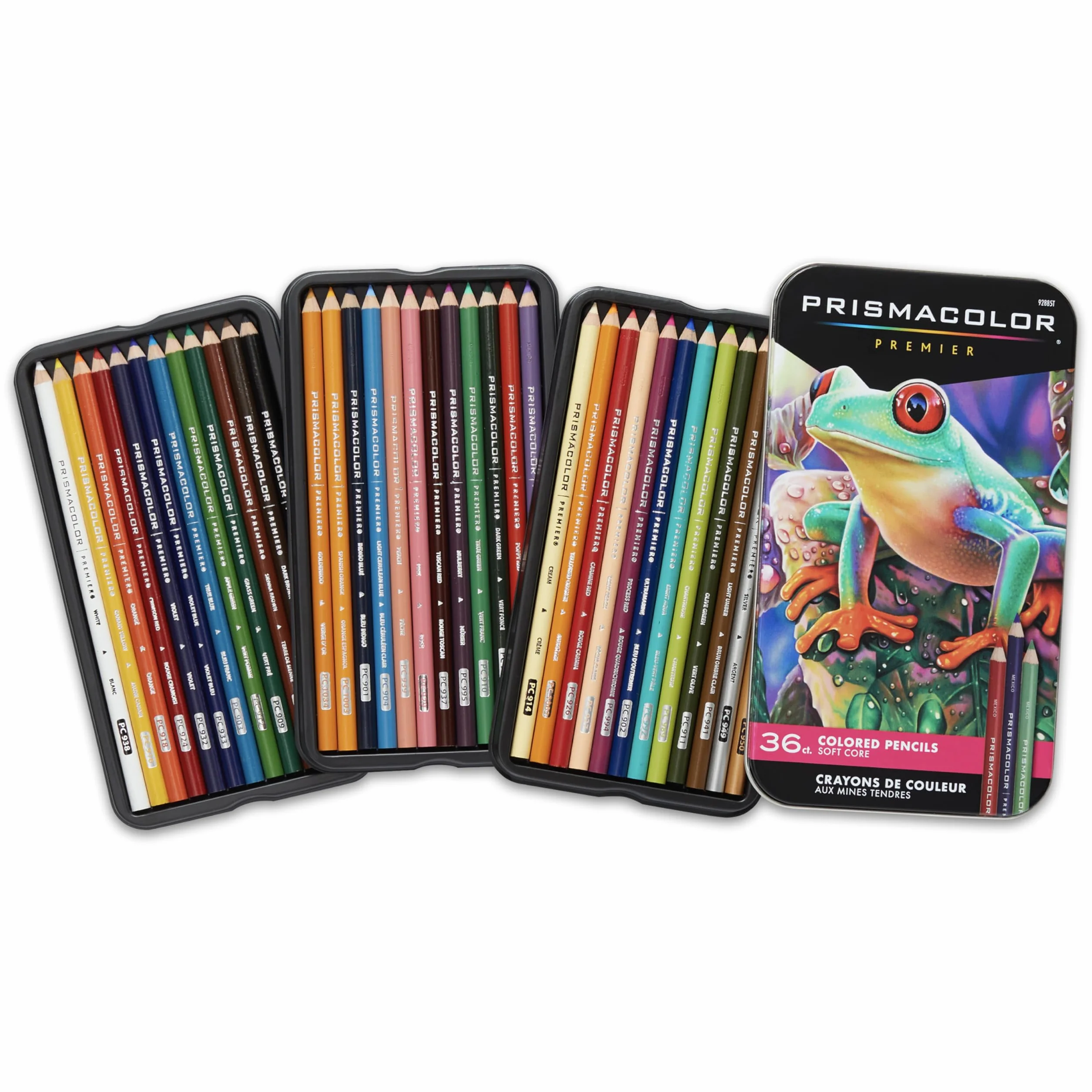 PRISMACOLOR 92885T Premier Kolorowe kredki, miękki rdzeń, 36 sztuk