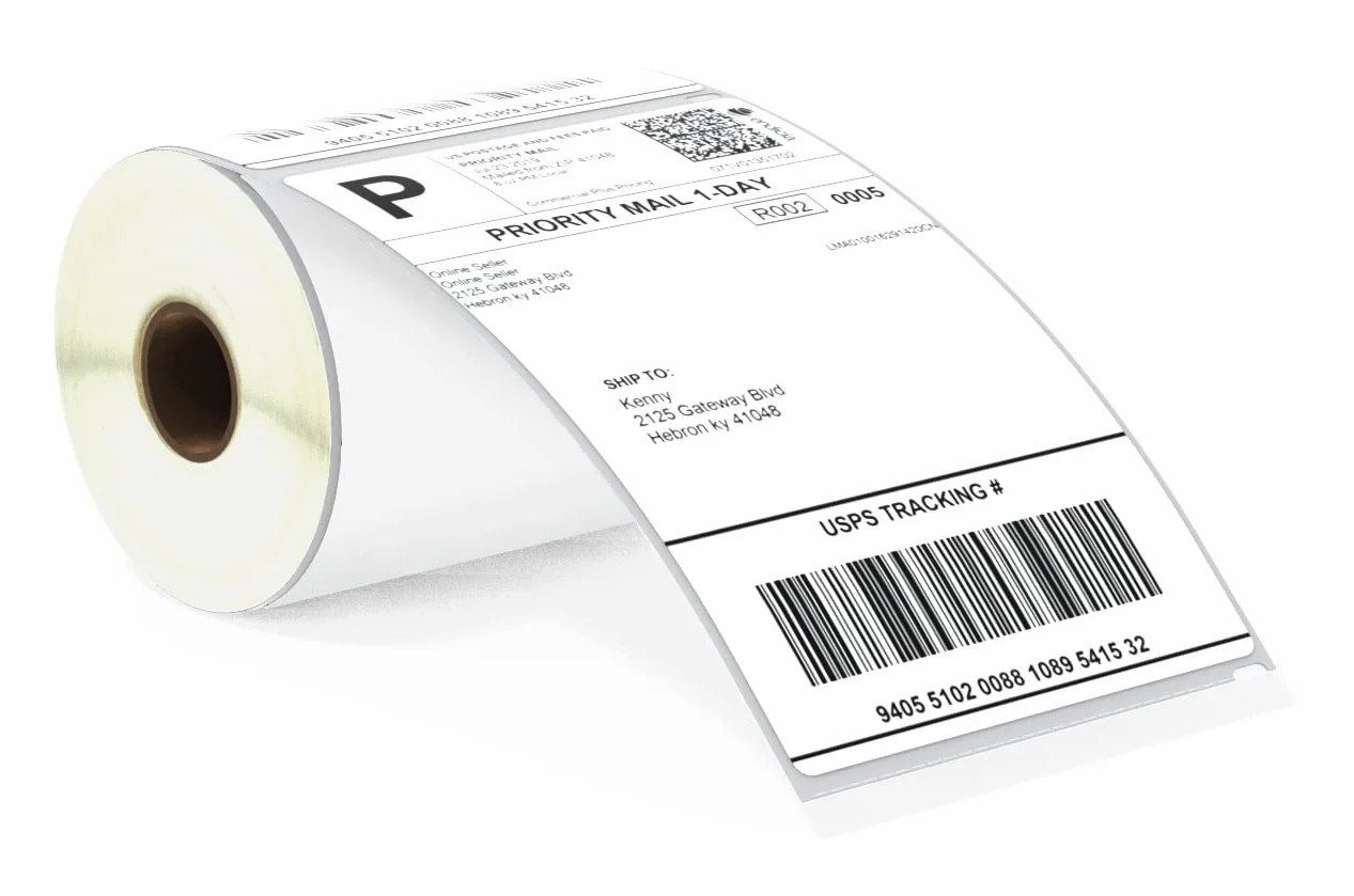 BETCKEY - 1 Rolle Etiketten Kompatybilne z DYMO S0904980, 104mm x 159mm, 220 Etykiety do Przesyłek Sztuk do LabelWriter 4XL, NIE do 5XL