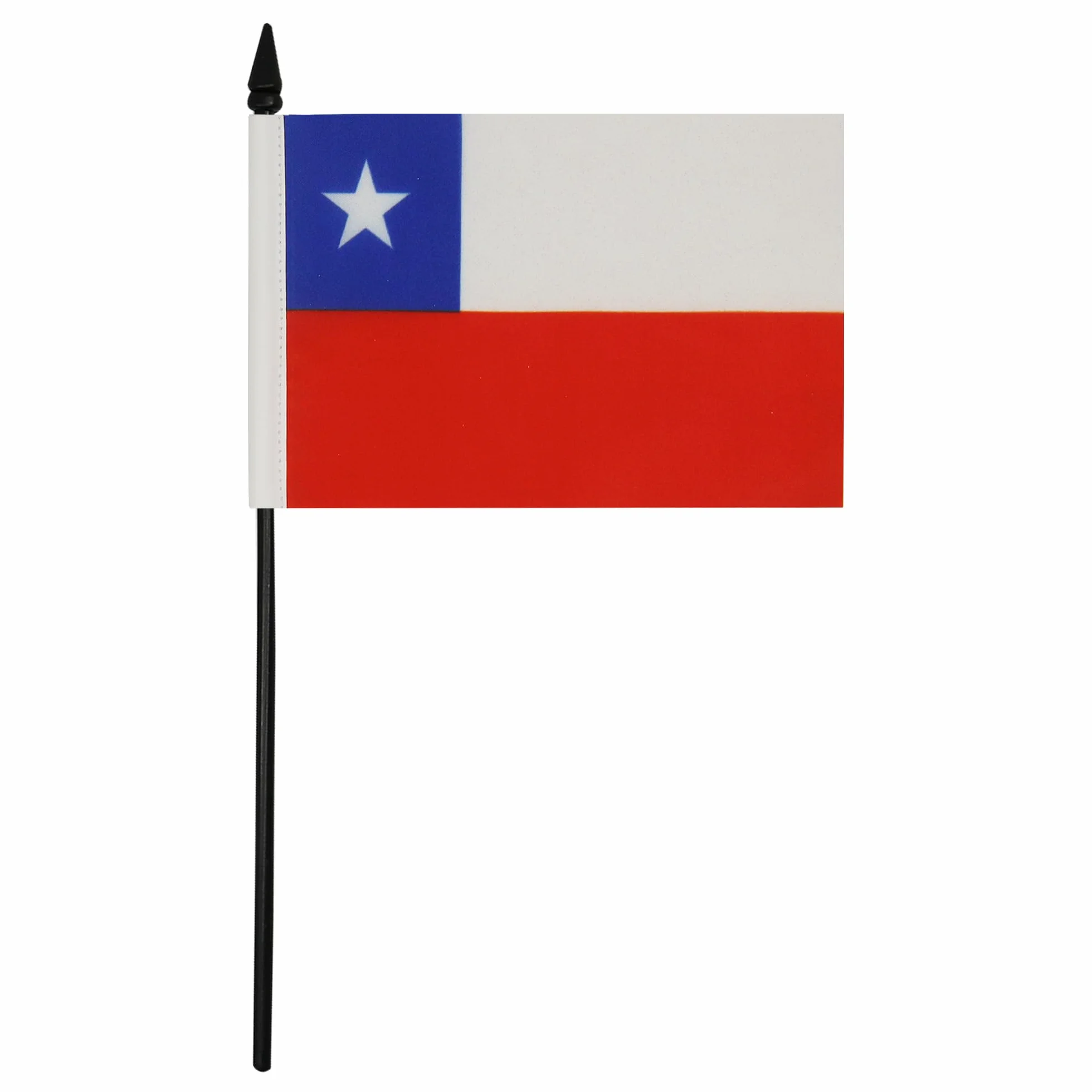 Drapeau de Table Chili en Polyester 100D, 15cm x 10cm