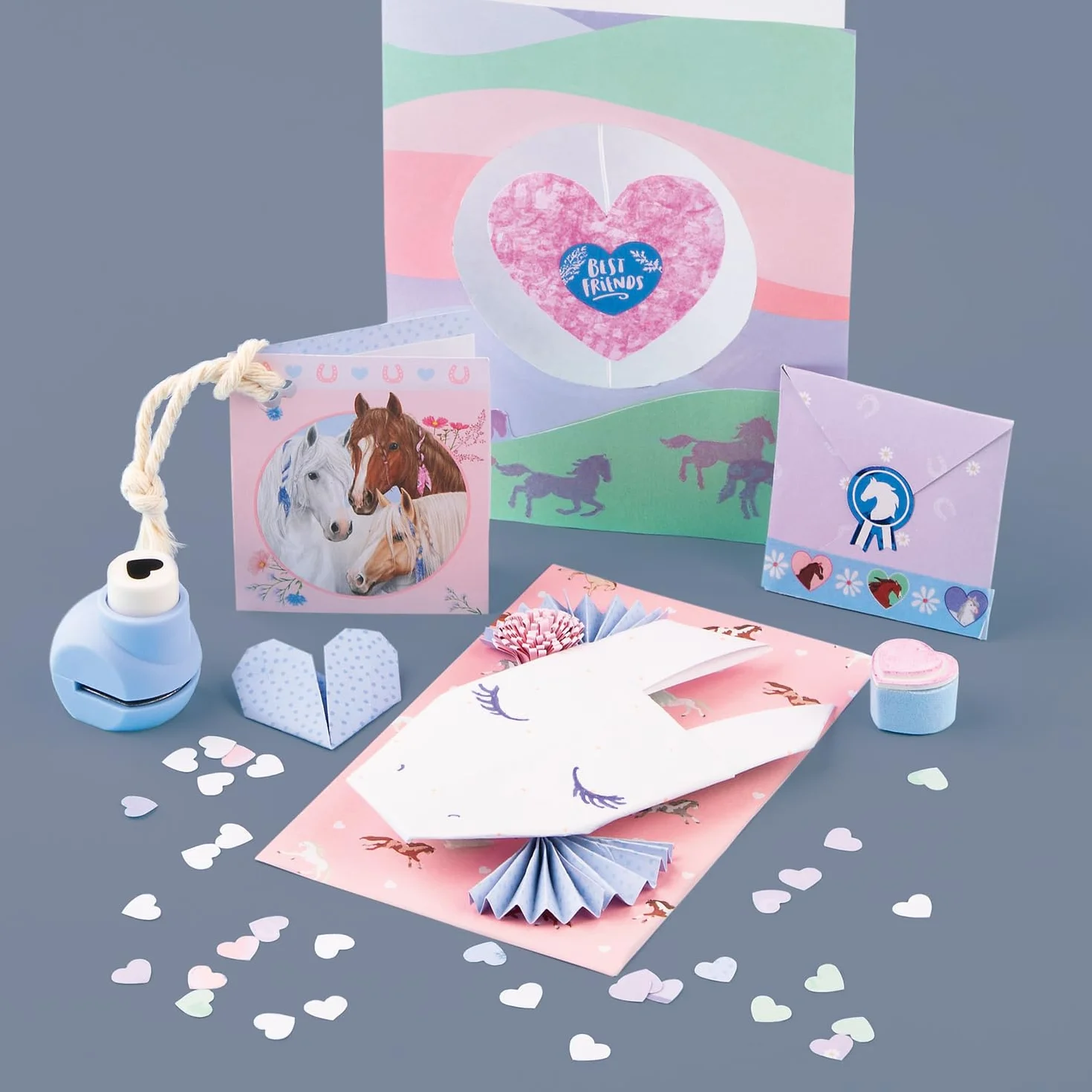 Depesche Miss Melody Love Letter Set Piórnik z motywem konia zestaw piśmienniczy
