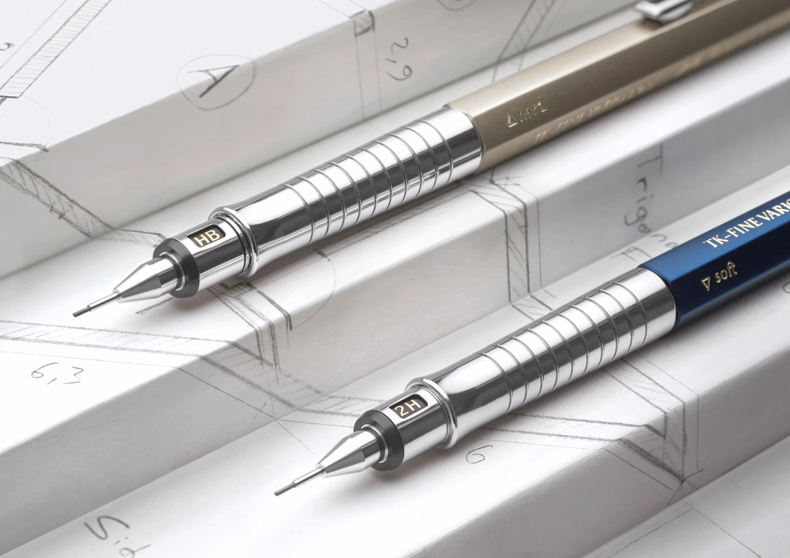 Faber-Castell 135542 - ołówek automatyczny TK-Fine Vario L 0,5 mm, indygo, ołówek minowy z mechanizmem miękkim/twardym