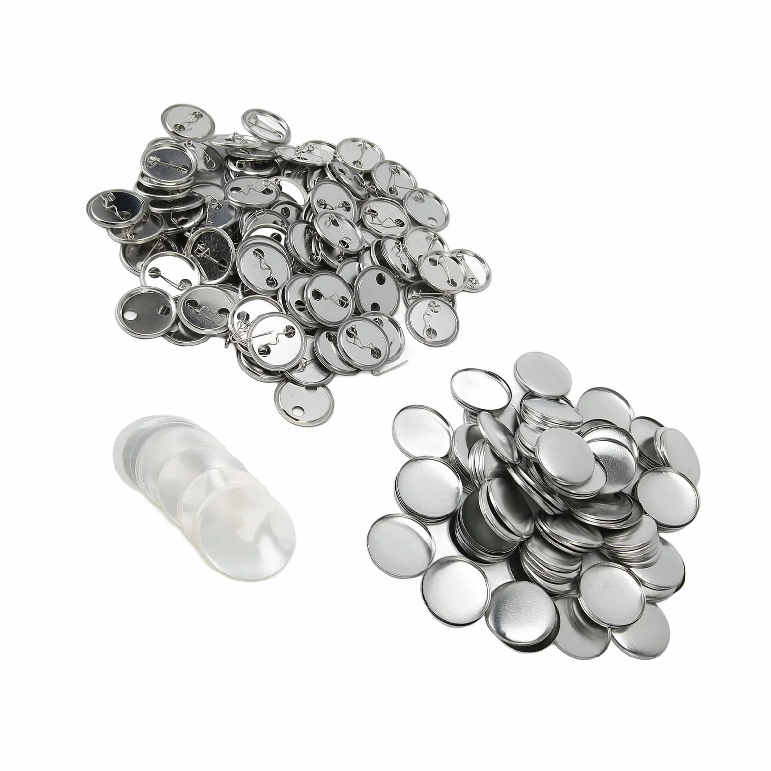 Zestaw Części do Odznak 32 mm Puste Przyciski Okrągłe Blaszki