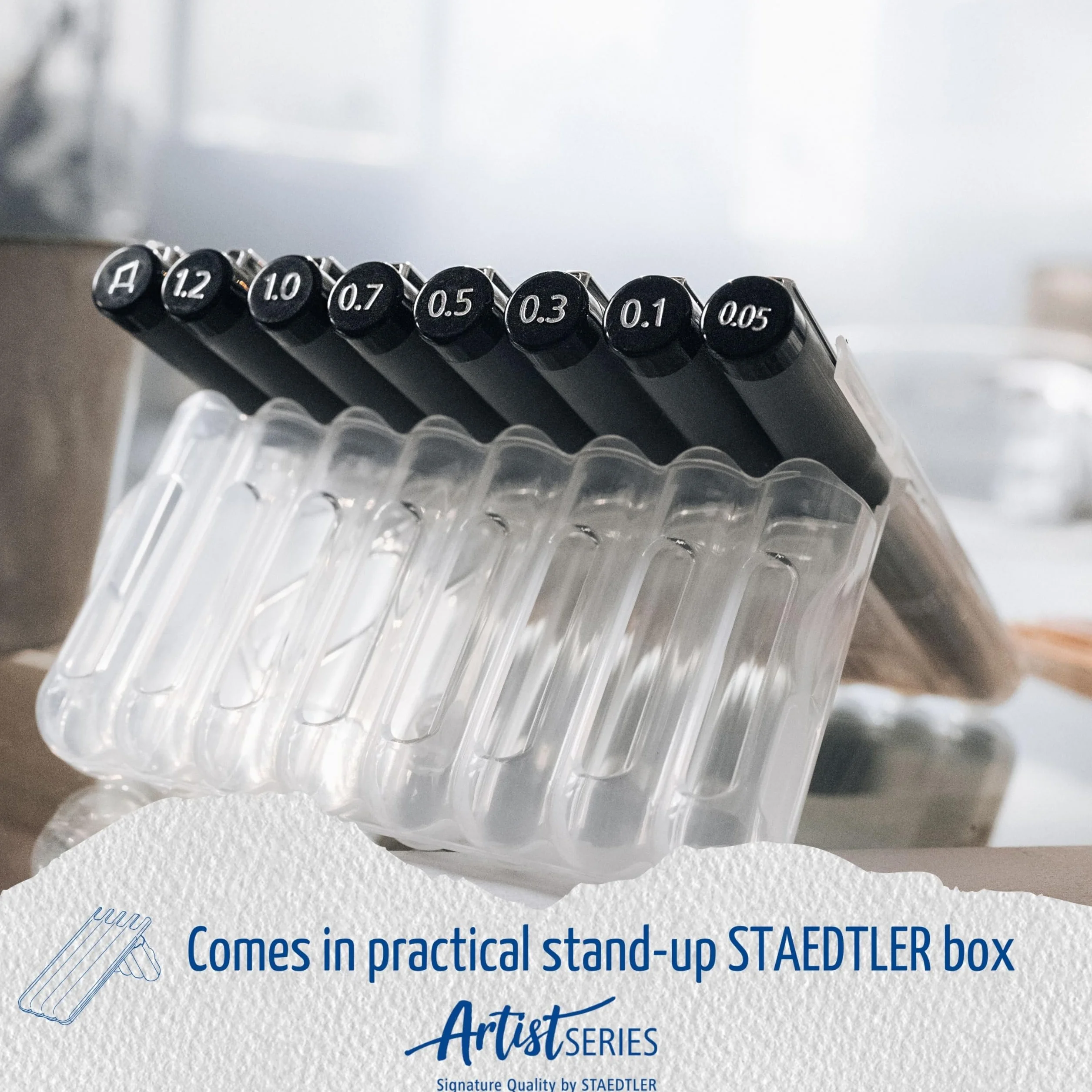 Staedtler 308 SB6P Zestaw Cienkopisów Czarny 6 sztuk