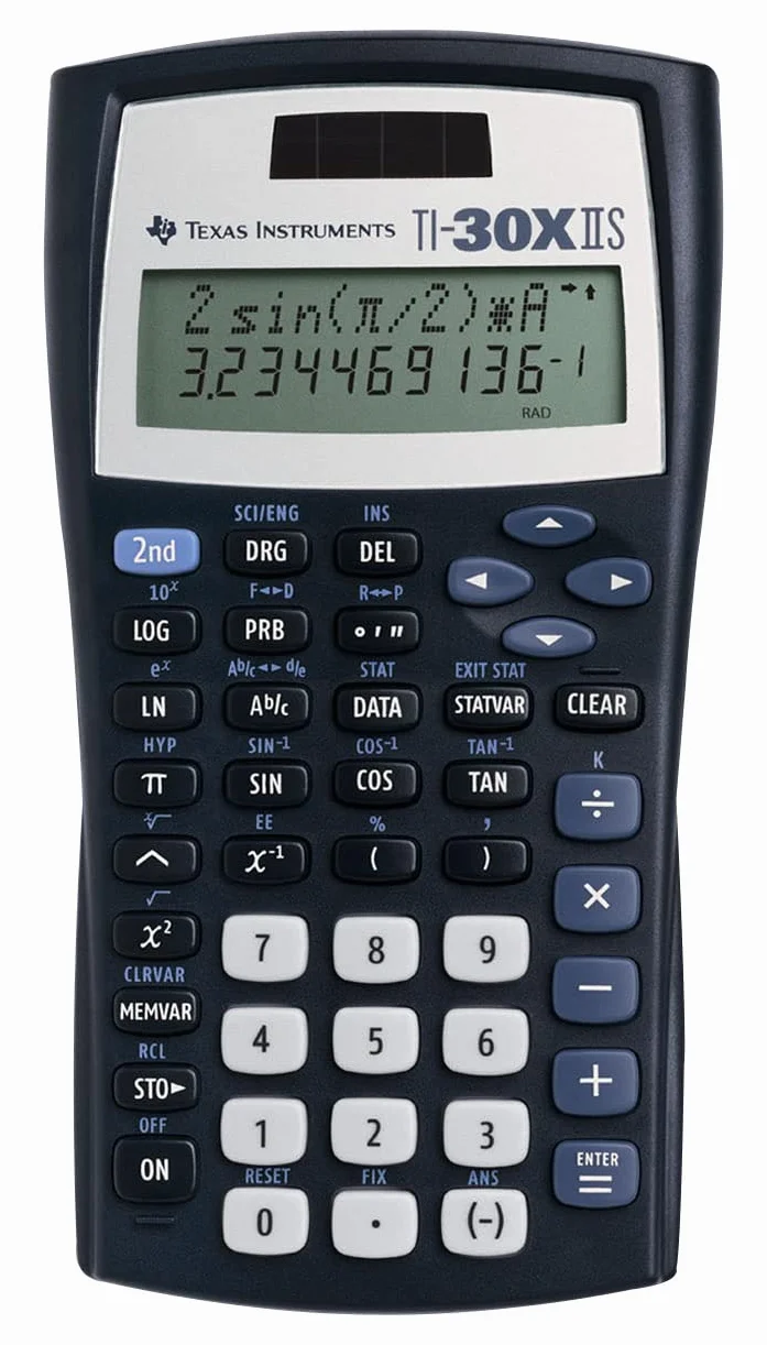 Texas Instruments TI-30 XIIS Kalkulator Naukowy Granatowy 15,5 x 8,5 x 1,9 cm