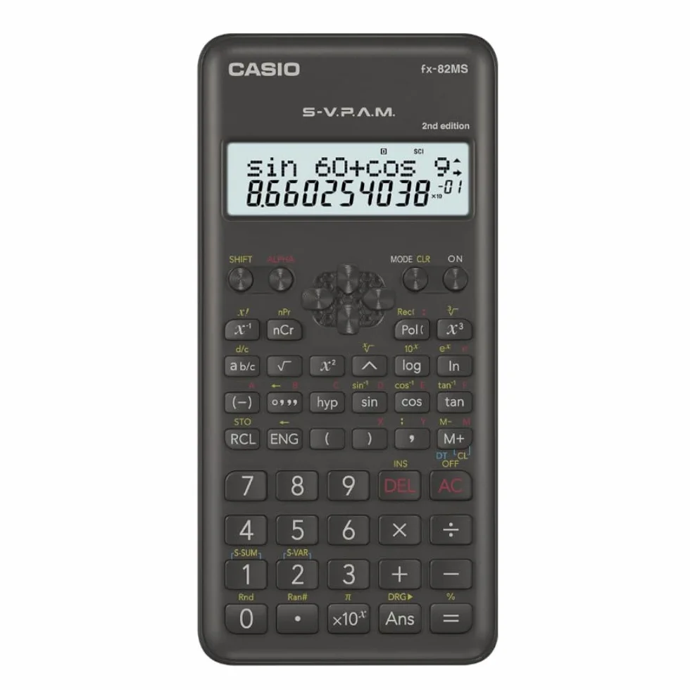 Casio FX-82MS-2 Kalkulator Naukowy Szary 16,1 x 7,7 x 1,4 cm