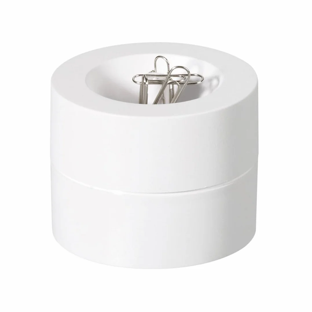 MAUL Magnetyczny Uchwyt na Spinacz do Papieru, 73 Mm, H66 Mm, Biały