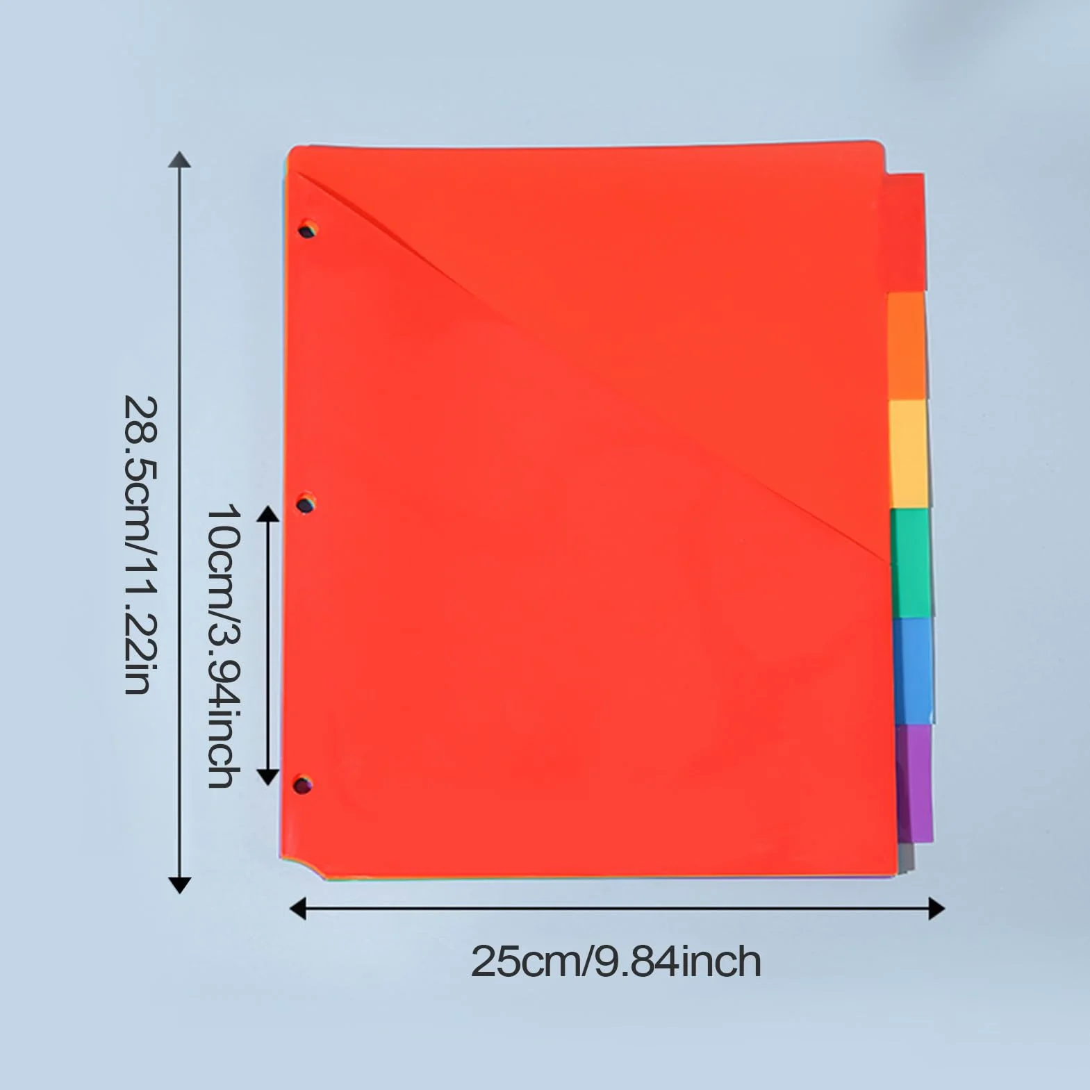 Kolorowe 3-pierścienia wkładki segregatora Rainbow Gruste Pockets Ring Notebook Organizacja
