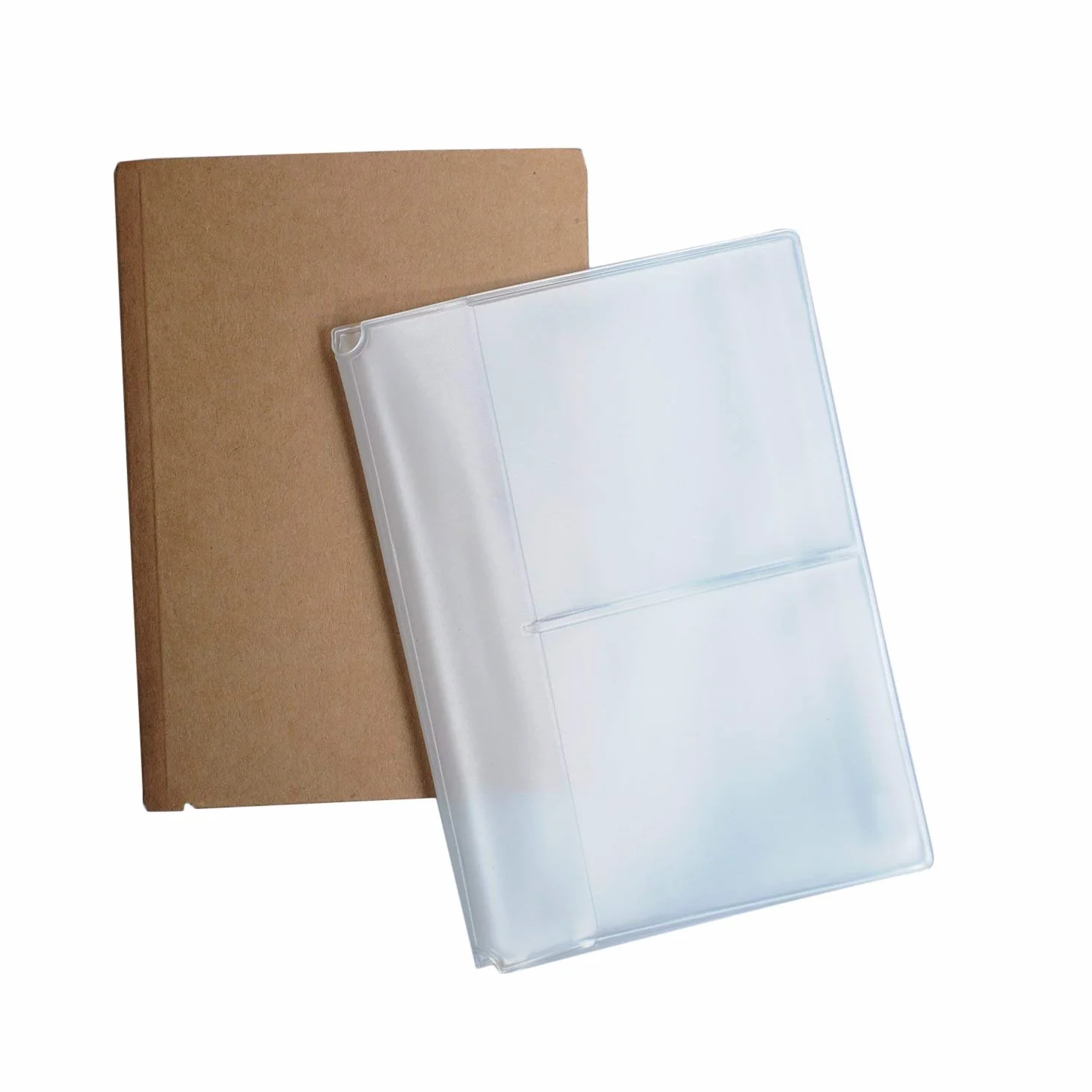 Zapinany Na Zamek Piórnik Z Uchwytem Na Karty Kraft – 21 X 11 Cm (8,25 X 4,25 Cala) – 2 Sztuki Akcesoriów Do Dziennika Podróżnego Z Możliwością Ponownego Napełniania – Rozmiar Standardowy