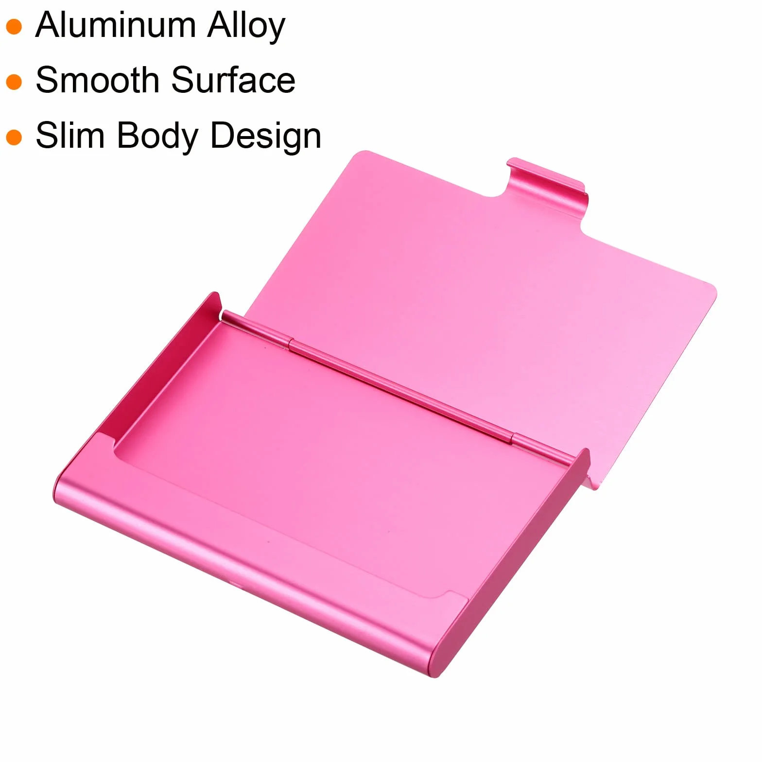 PATIKIL Etui na wizytówki aluminiowe 2 sztuki różowe