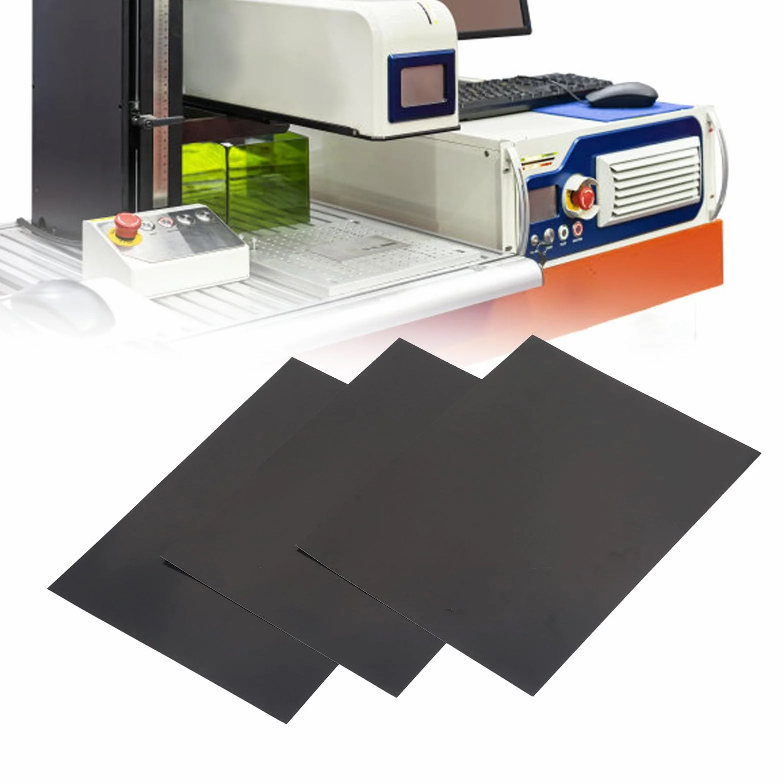 Czarny Papier do Testowania Laserów 210x285mm Dwustronny Skupiający