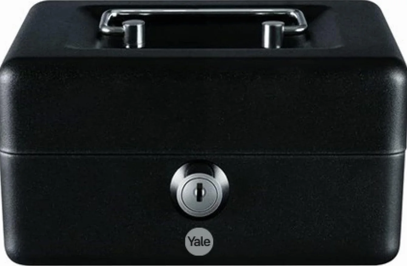 Yale YCB/080/BB2 Kasetka na pieniądze 15.2x8x11.8 cm czarna