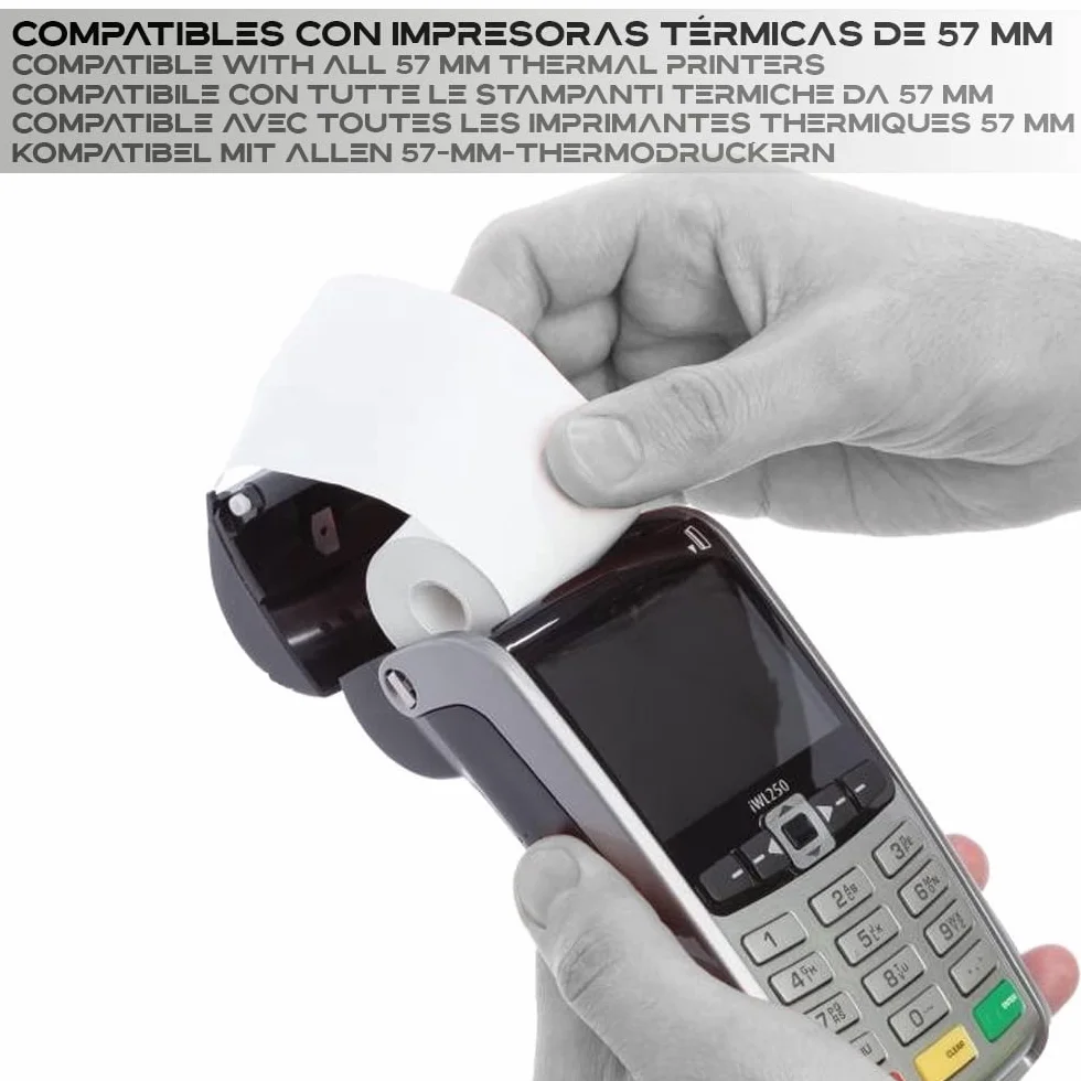 TOROTECH Rolki Termiczne 57x35x12 mm – 18 rolek – Rolki Papieru Termicznego – Przyjazne dla Srodowiska bez BPA – Terminale Biletowe – Rolki do Drukarki POS TPV (18)