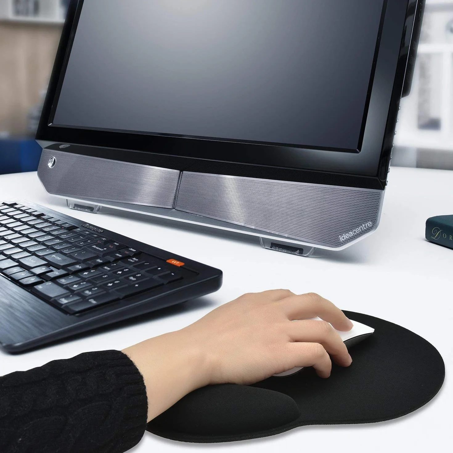 Podkładka pod mysz Wiliingood z żelową podpórką pod nadgarstek, ergonomiczna podpórka pod nadgarstek