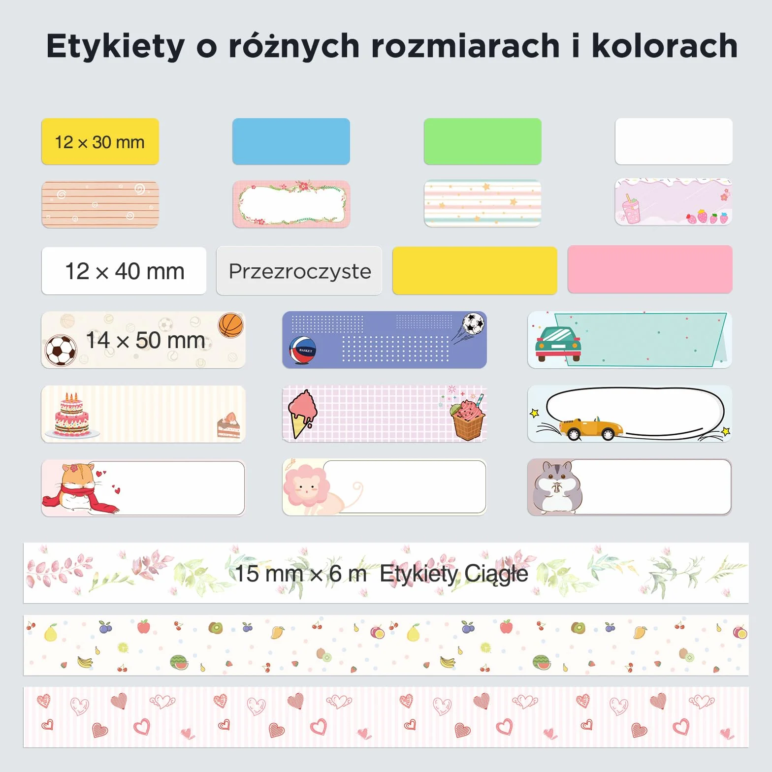 SUPVAN KATASYMBOL E10/E11/E16 Taśma do Etykiet Termiczne Wodoodporne, Samoprzylepne Etykiety Żaroodporne Do Domu, Biura, Szkoły, 15 mm X 6 m, 1 Rolki, Czarny Na Biały