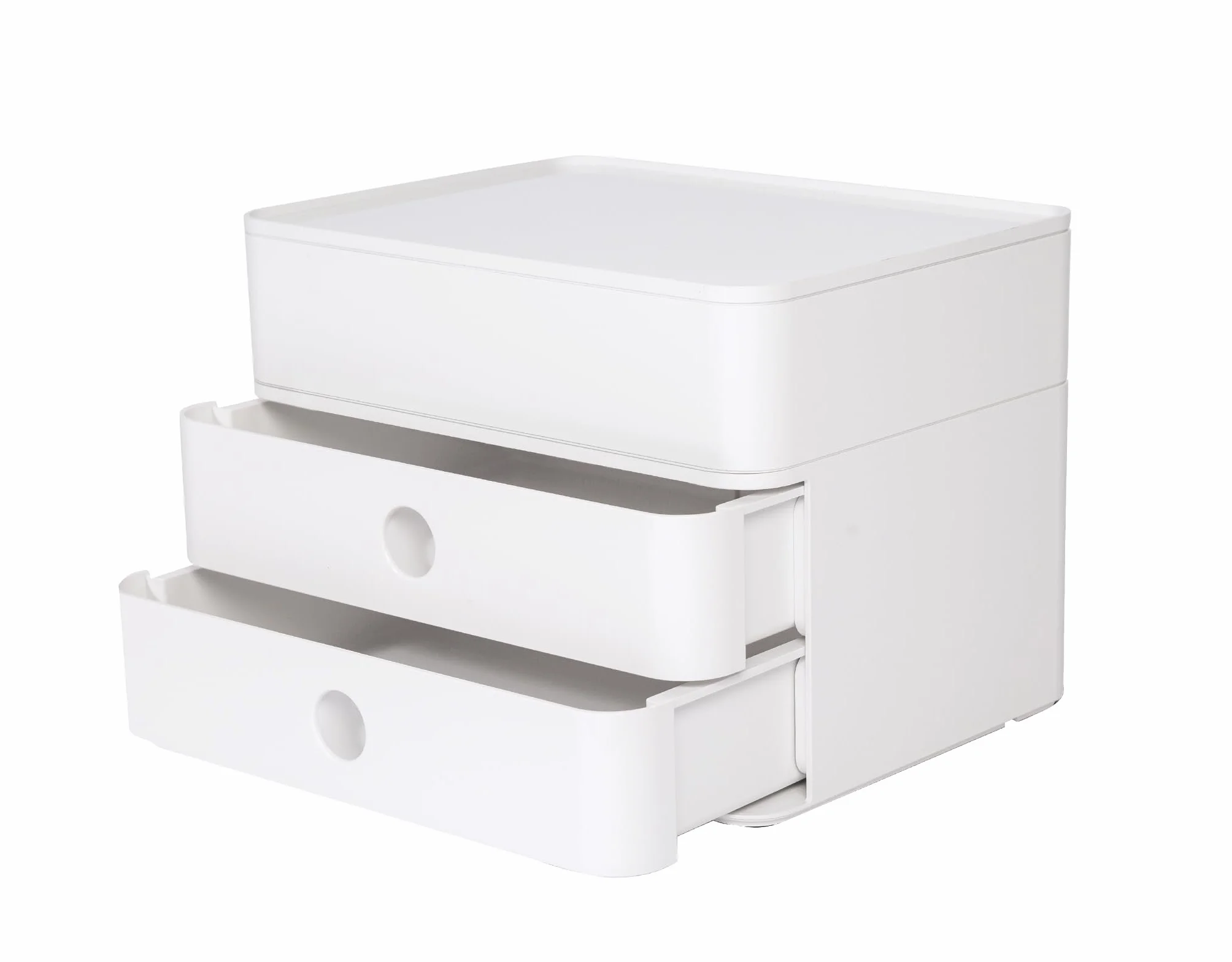 Han 1100-12 1100-12 Skrzynka z Szufladami, Biały (Snow White), SMART-BOX PLUS