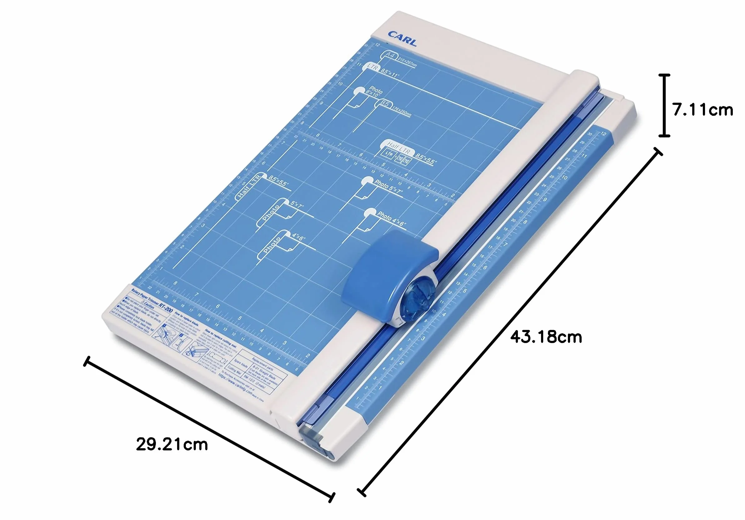 Carl Manufacturing 12200 Rotary Trimmer 12-Inch 10 Sheet Capacity