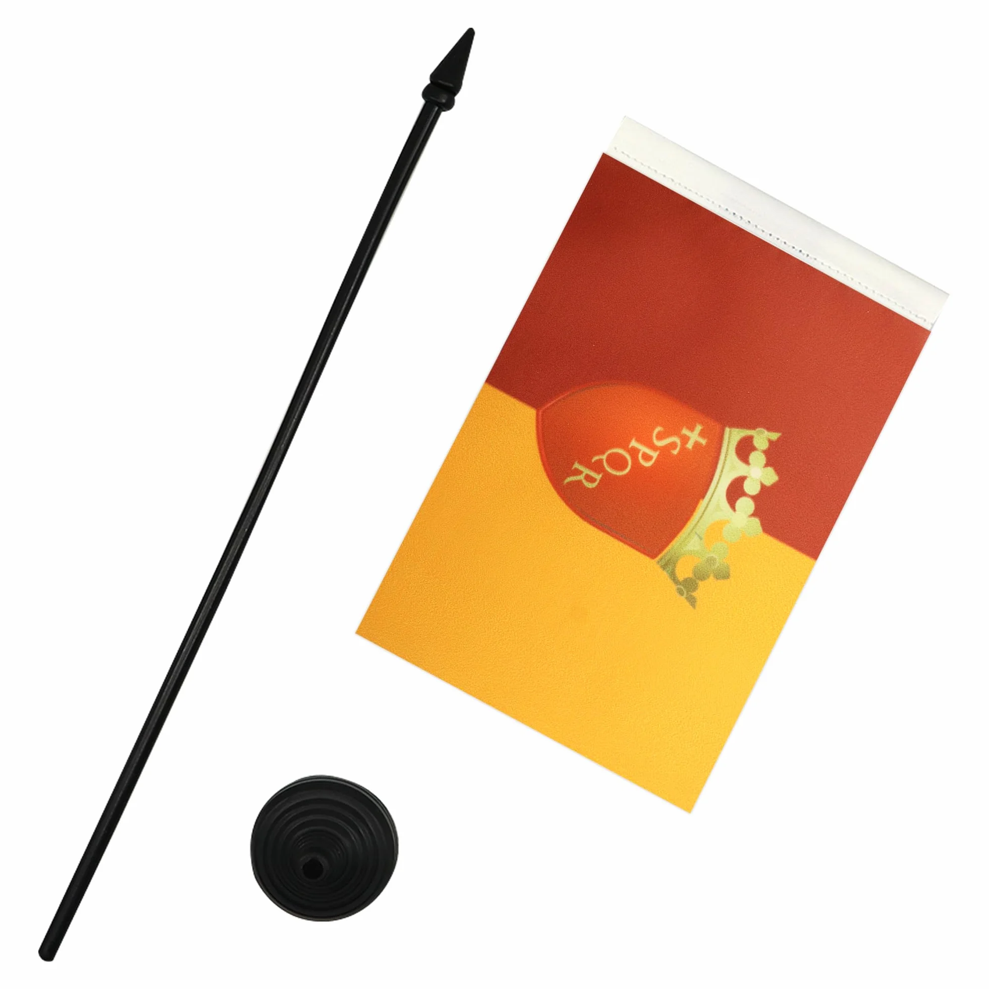 Drapeau de Table Ville de Rome avec Armes en Polyester 100D 21cm x 14cm