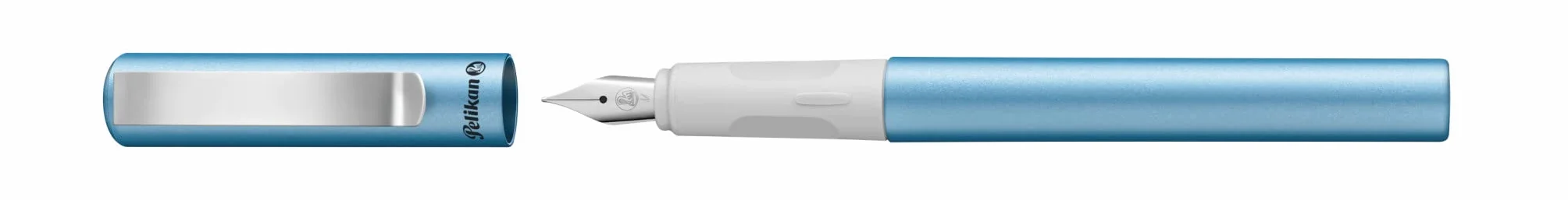 Pelikan Pióro wieczne Pina Colada na Naboje Atramentowe | Elegancki Design | Biuro Szkoła Studia Praca |do Podpisywania Dokumentów | Do pisania Kaligrafii | Gładkie pisanie | Niebieskie
