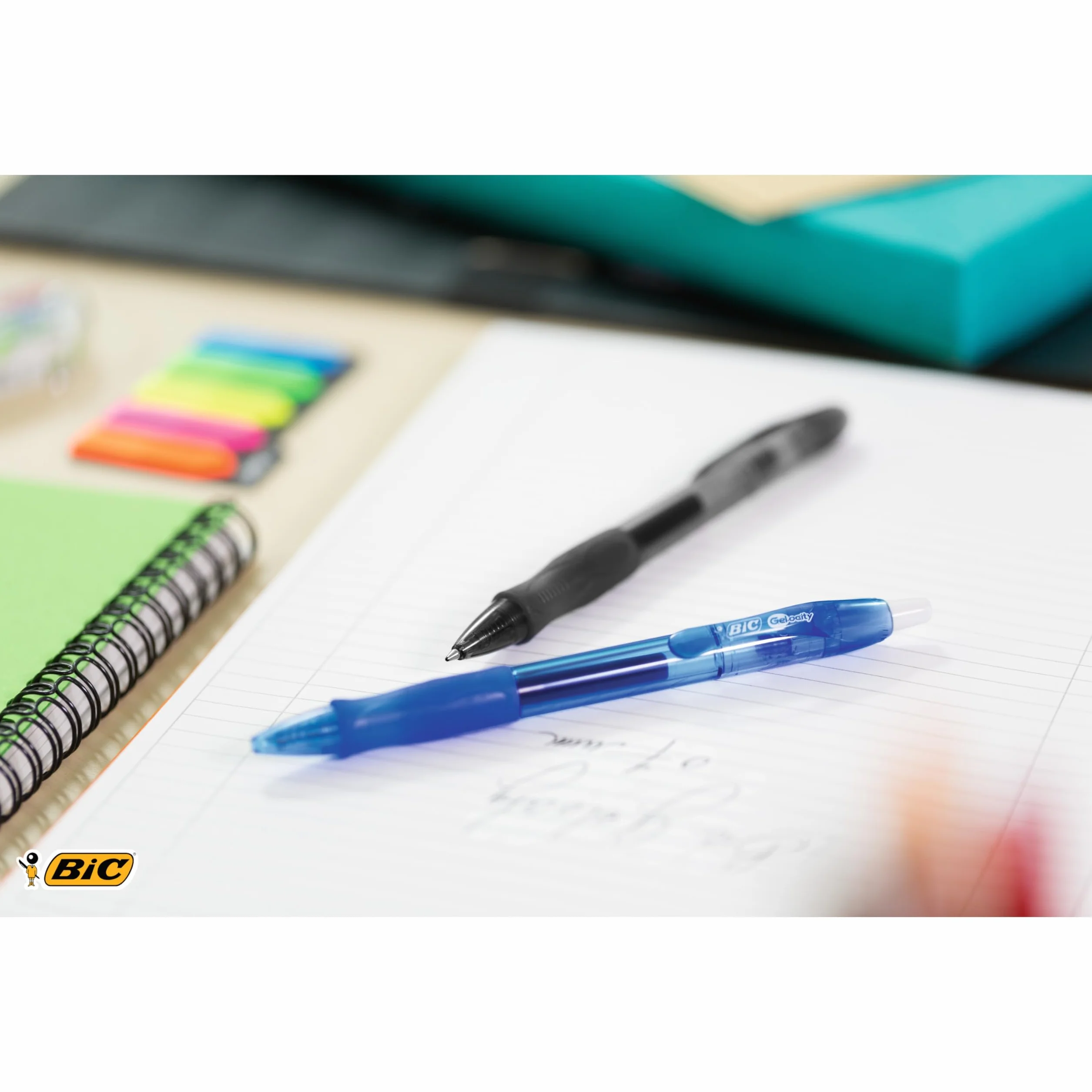 Bic Gel-Ocity Długopisy Żelowe Niebieski 12 sztuk