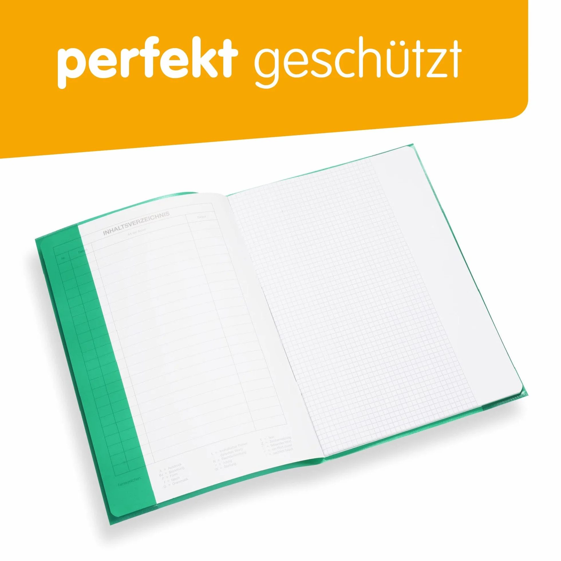 perfect line 25 koszulek na zeszyty DIN-A4, 5 kolorów, przezroczyste groszkowane, ochraniacze na zeszyty z polipropylenu nadającego się do recyklingu, nadają się do przechowywania dokumentów