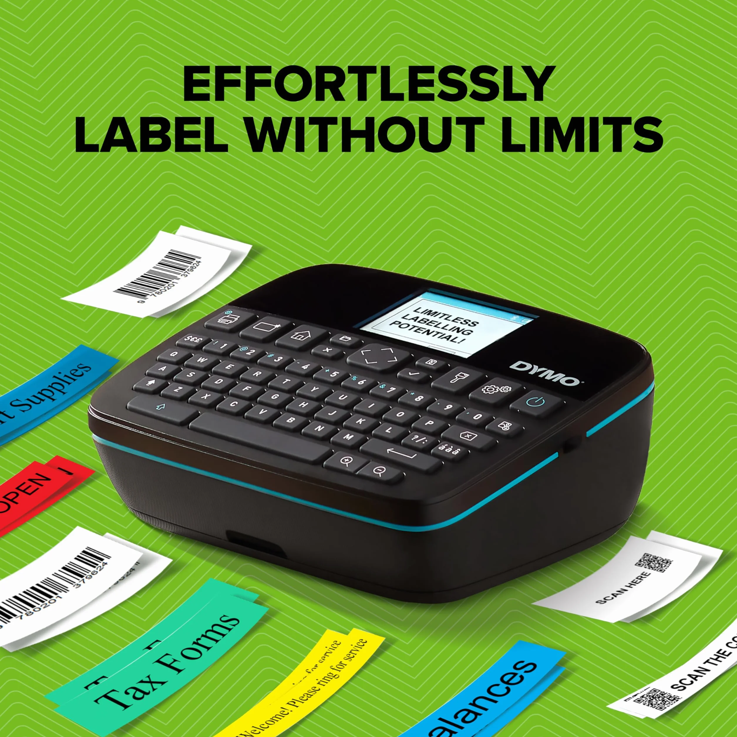 DYMO LabelManager Executive 640 CB Przenośna drukarka etykiet | Kompaktowa maszyna do tworzenia etykiet | Podwójna łączność Bluetooth i USB | i trwałymi etykietami DYMO D1
