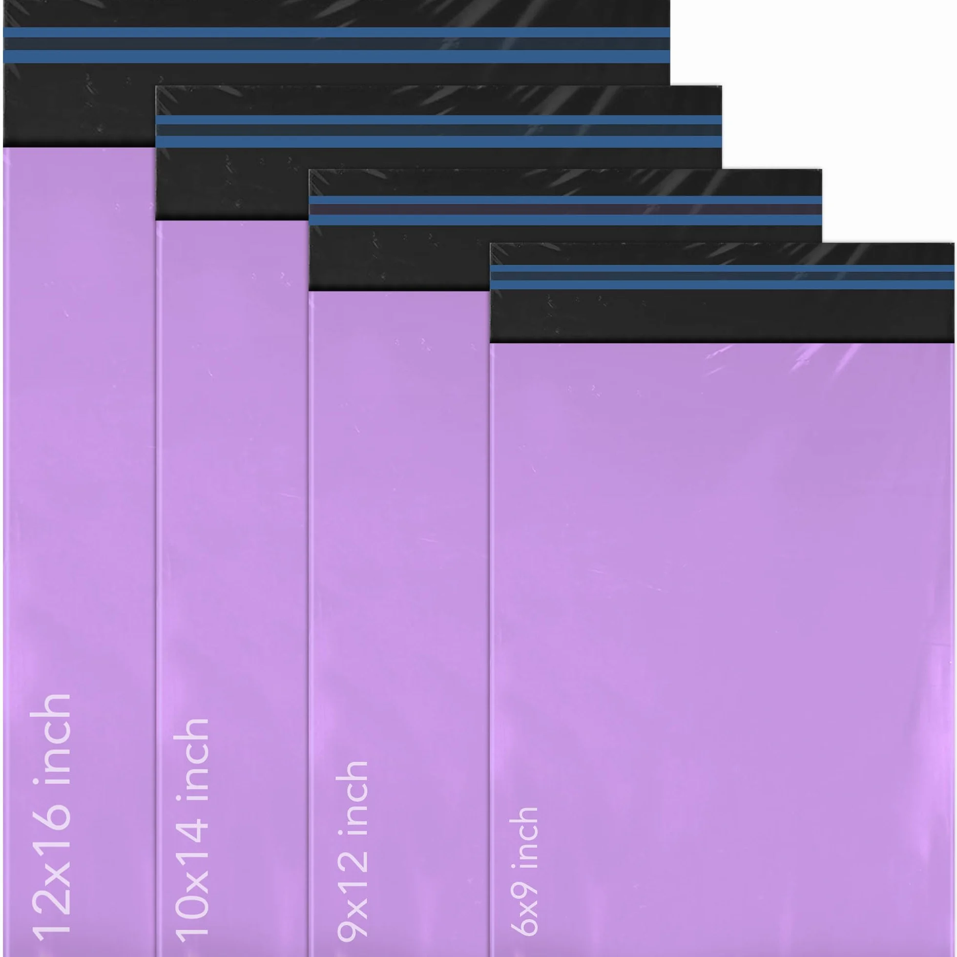 Isoul Mbg_Mix_4Sz Torebki z Zamknięciem, Fioletowy