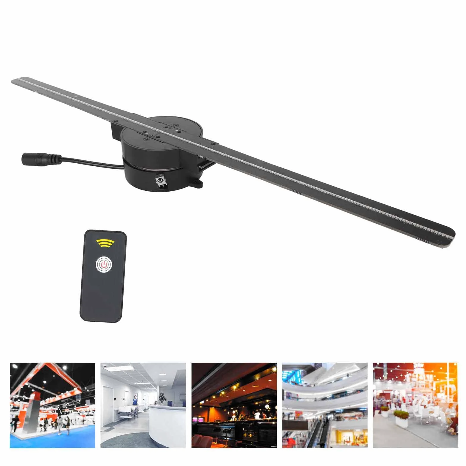 Wentylator z Hologramem 3D 16-calowa Projekcja Holograficzna, 2000x224 224 LED Inteligentny Projektor Hologramowy Wi-Fi, Zdjęcia HD Obrazy Filmy Reklama Maszyna Displayer dla