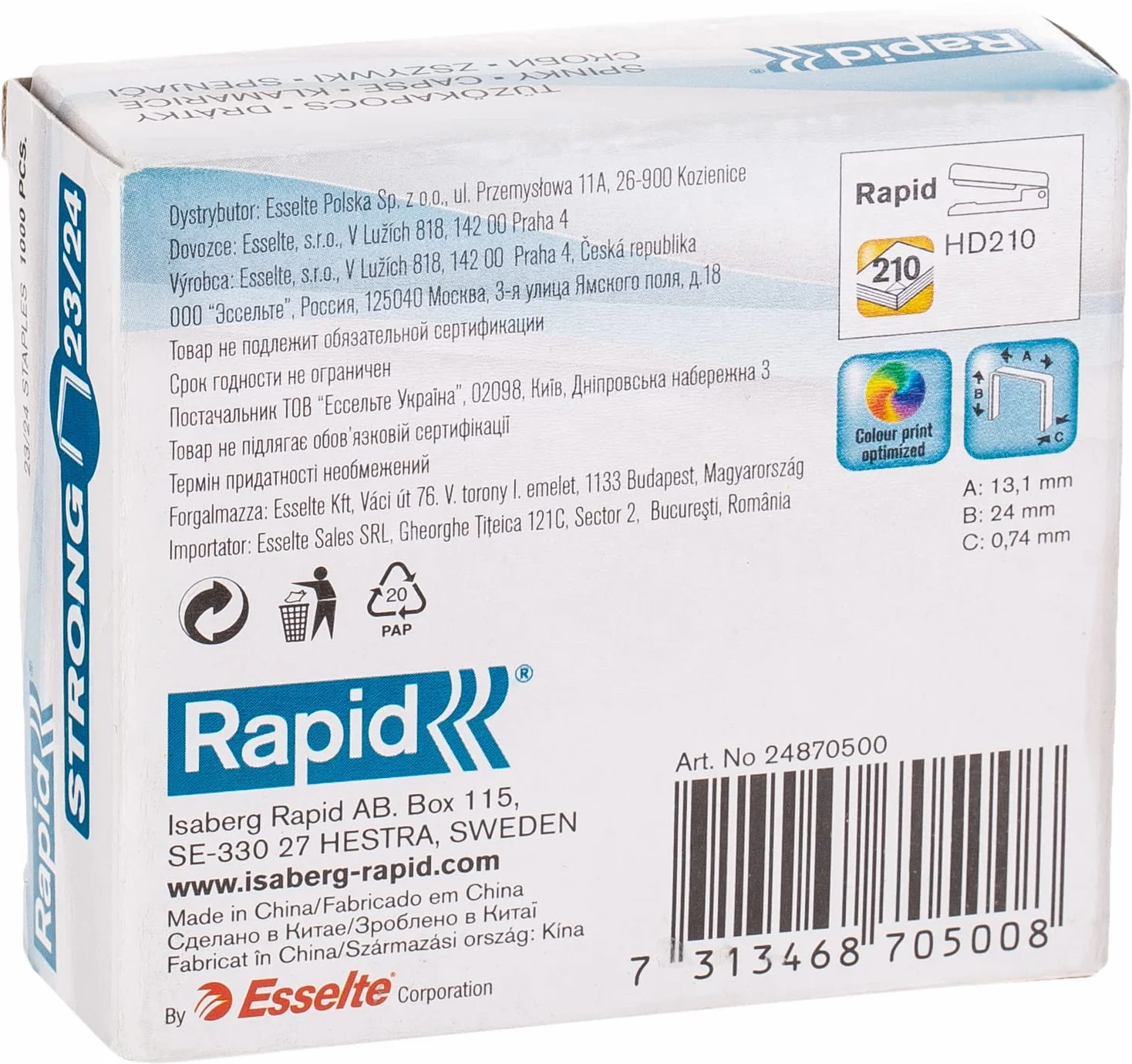 R:Staples 23/24mm 1M G Strong