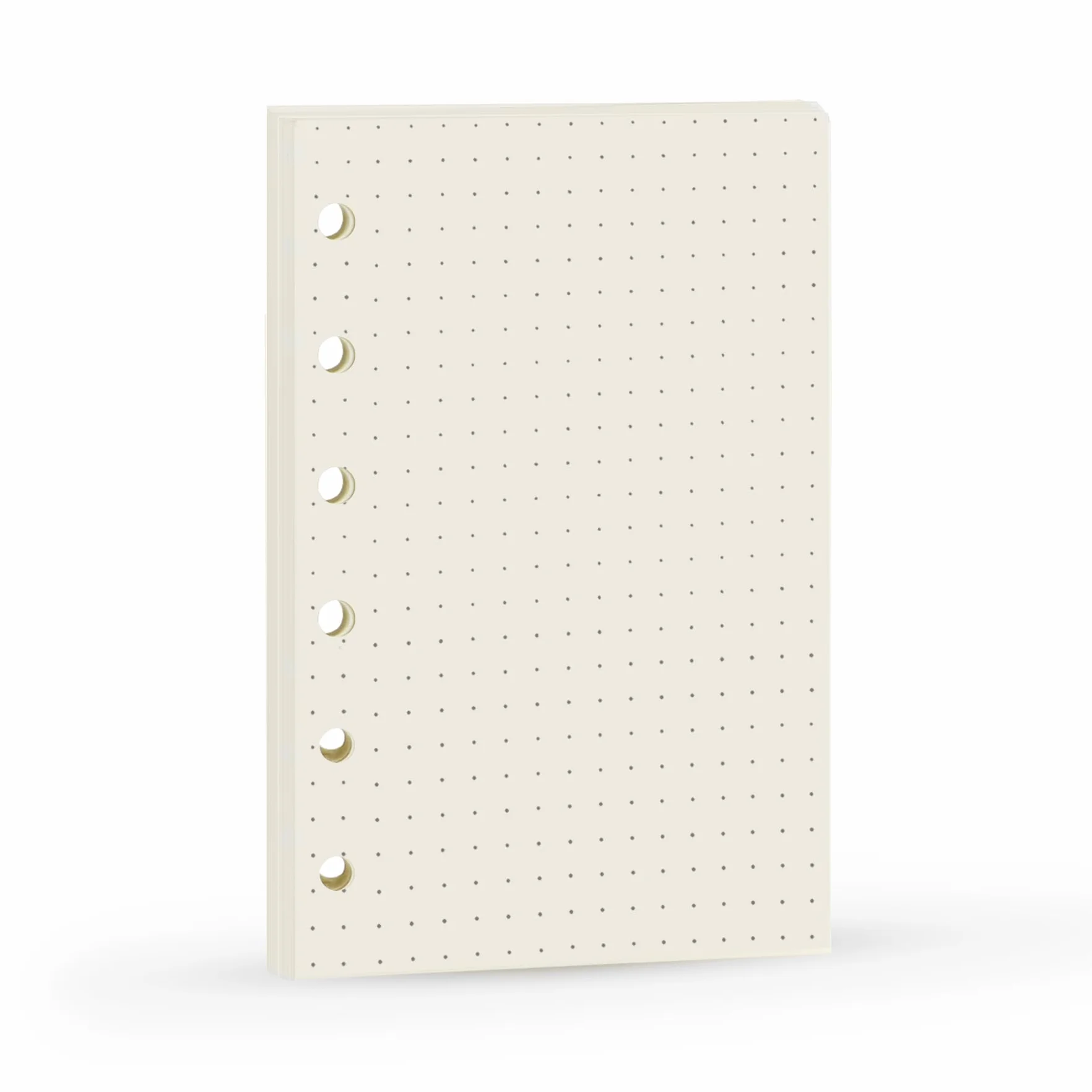 Harphia A7 Dotted Design Planner Refill 6 Holes Notebook Binder Refills, 100gsm Paper Pocket Size 4.84 x 3.23''