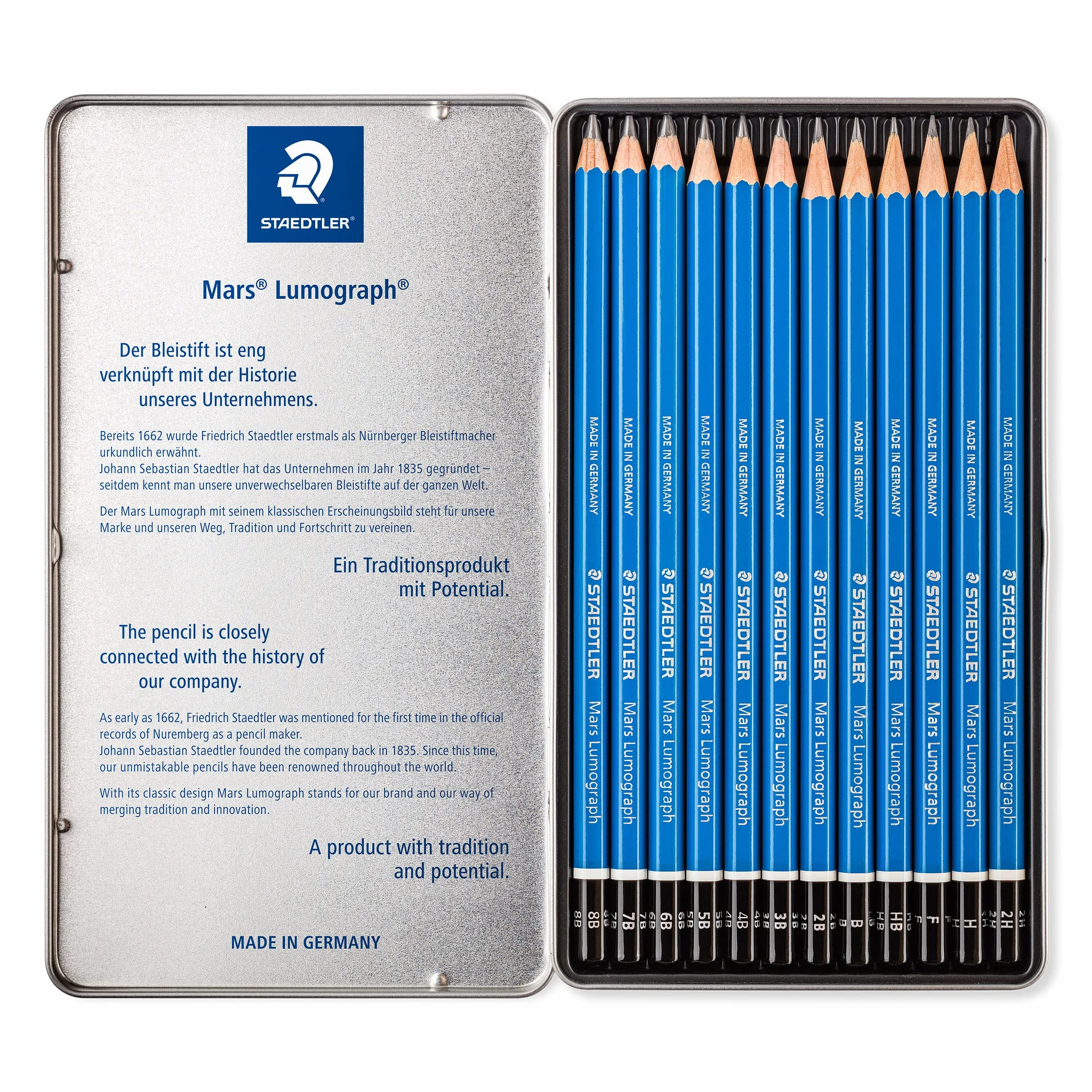 Staedtler Zoom 707 100 G12 S ST Ołówek Automatyczny, Niebieski, 12 sztuk