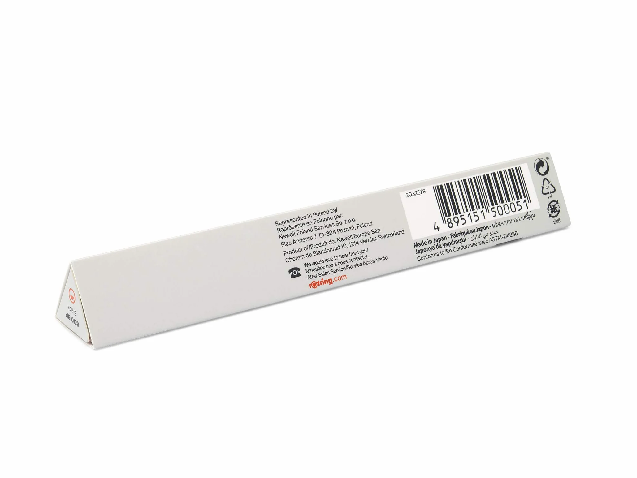 Rotring 800 Długopis, Czarny, 15.14 x 2.01 x 2.01 cm, 26 g