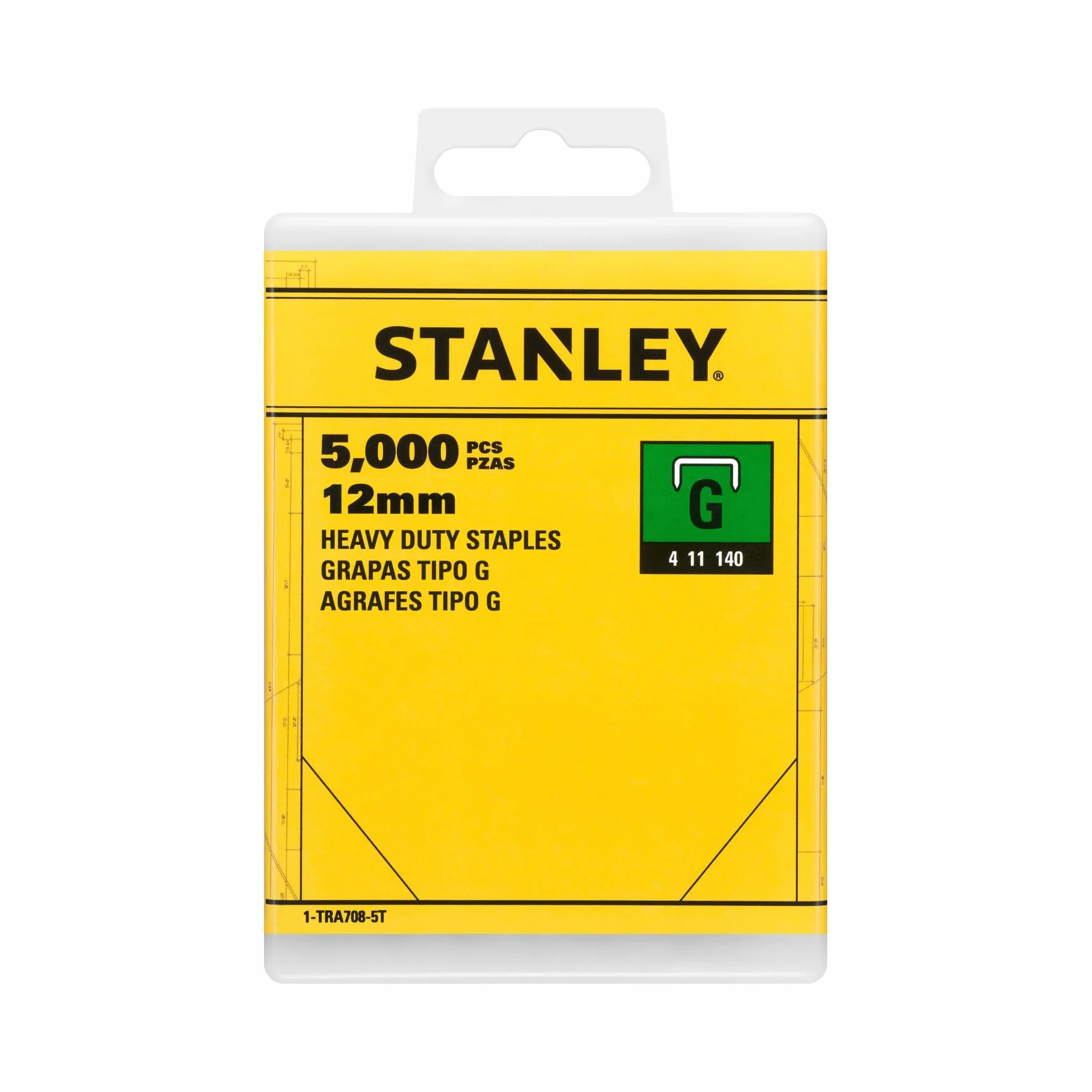 Stanley zszywki 12 mm 5000 sztuk 1-TRA708-5T