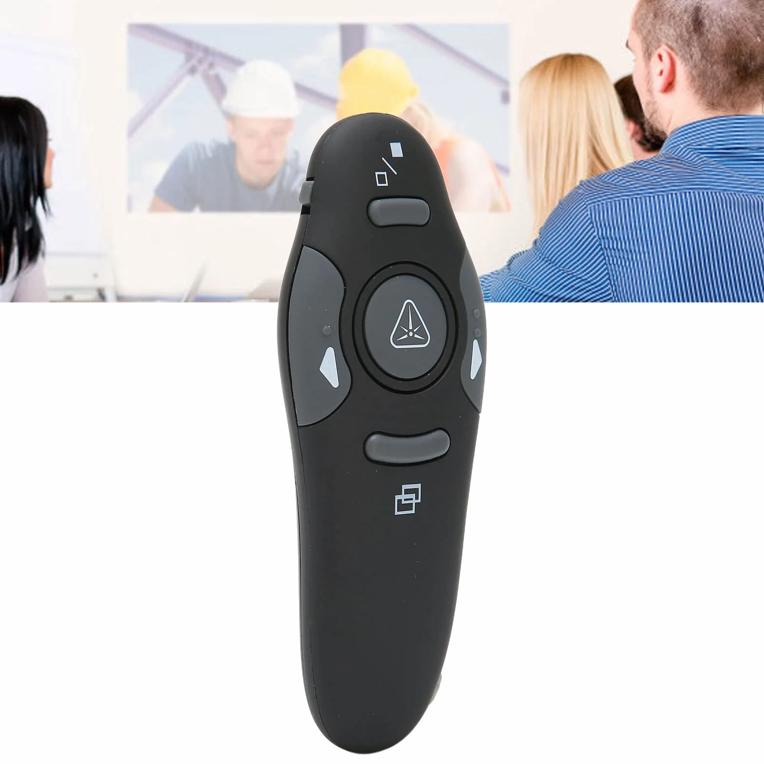 Clicker do Prezentacji, Wskaźnik Laserowy RF 2.4GHz Pilot do Prezentacji, Bezprzewodowy Clicker do Prezentacji z ergonomiczną konstrukcją do Prezentacji PowerPoint