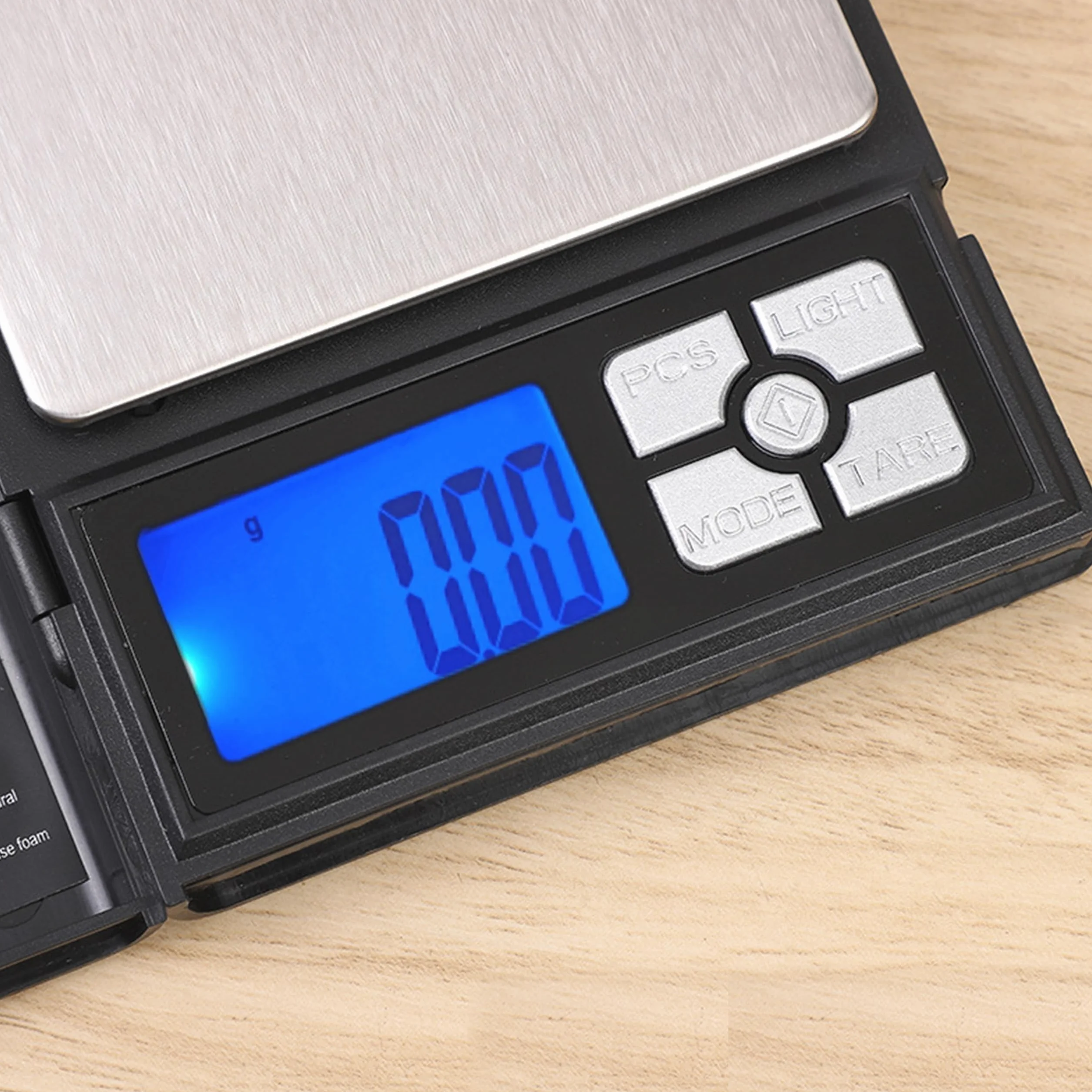 Retoo Waga kieszonkowa 200 g/0,01 g, waga do biżuterii, złota waga precyzyjna, waga cyfrowa, wielofunkcyjna z podświetlanym wyświetlaczem LCD, waga miligramowa, waga monet do biżuterii, waga