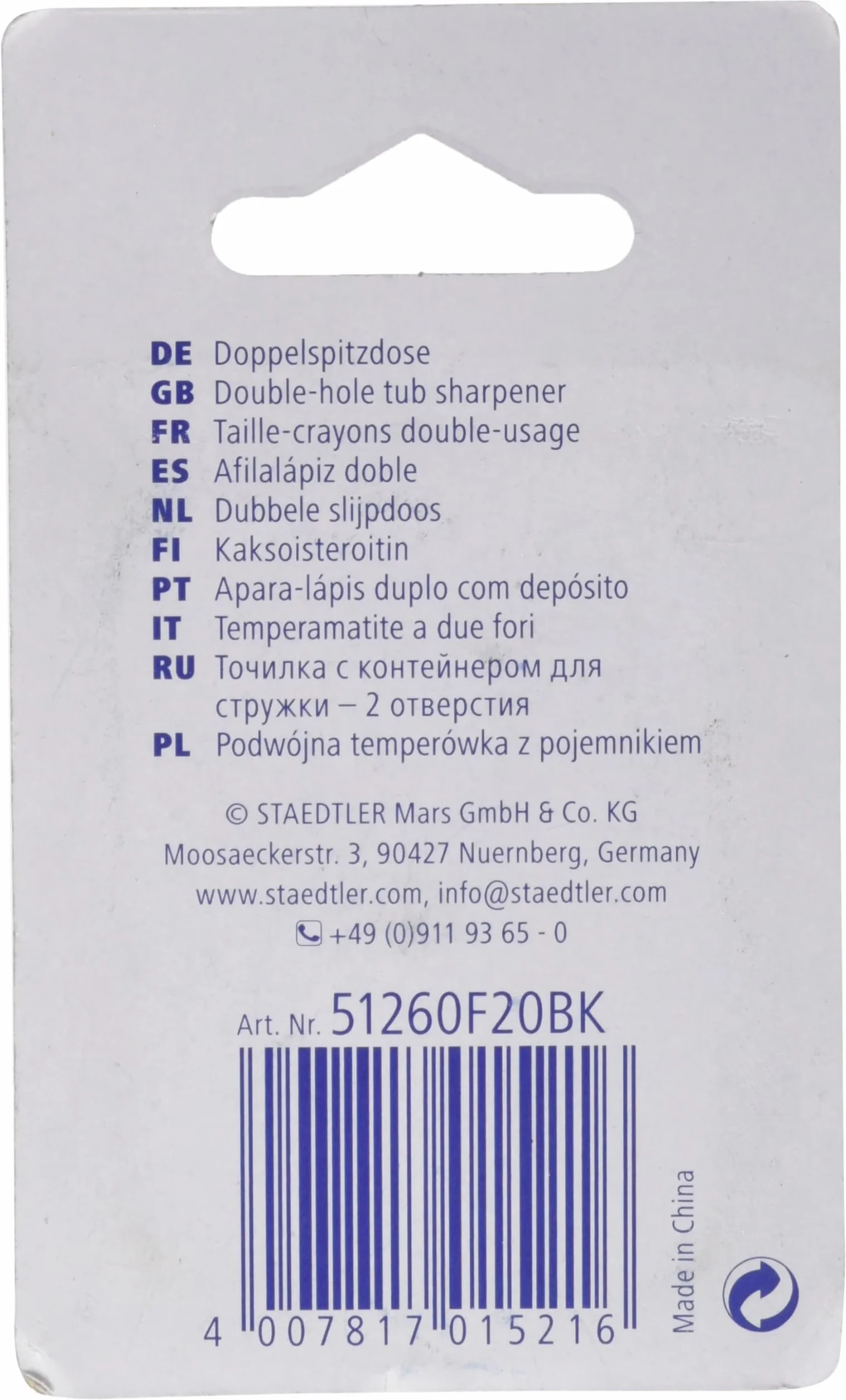 Staedtler 51260F20BK podwójna temperówka, neonowy róż