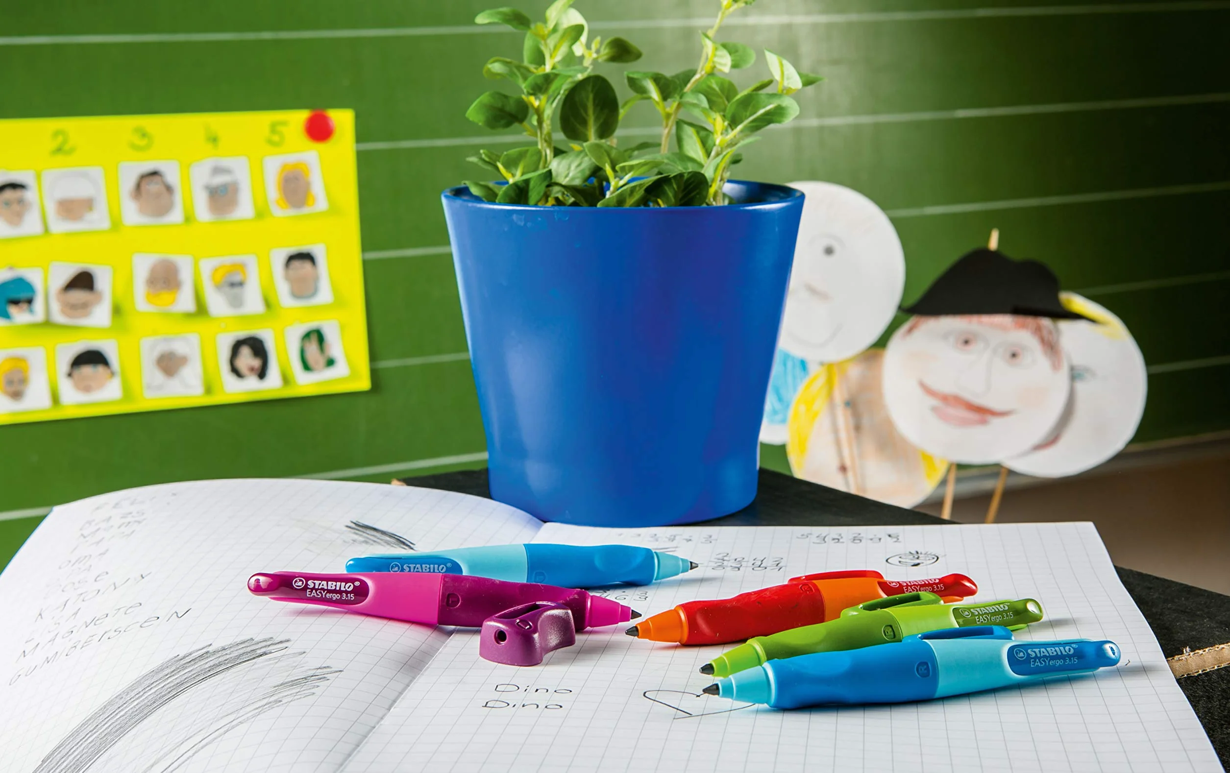 STABILO EASYergo 3.15 Ergonomiczne ołówki HB dla praworęcznych, różowo-fioletowe